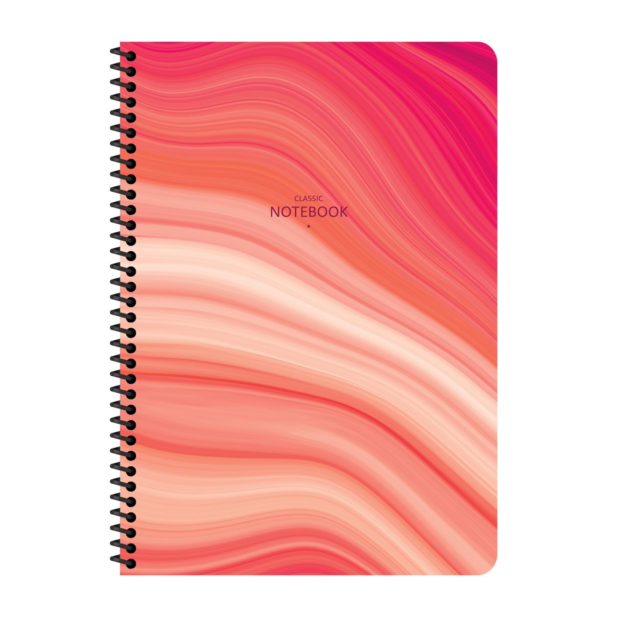 Keskin Color A4 Çizgili Defter Classic Marble - Kırmızı