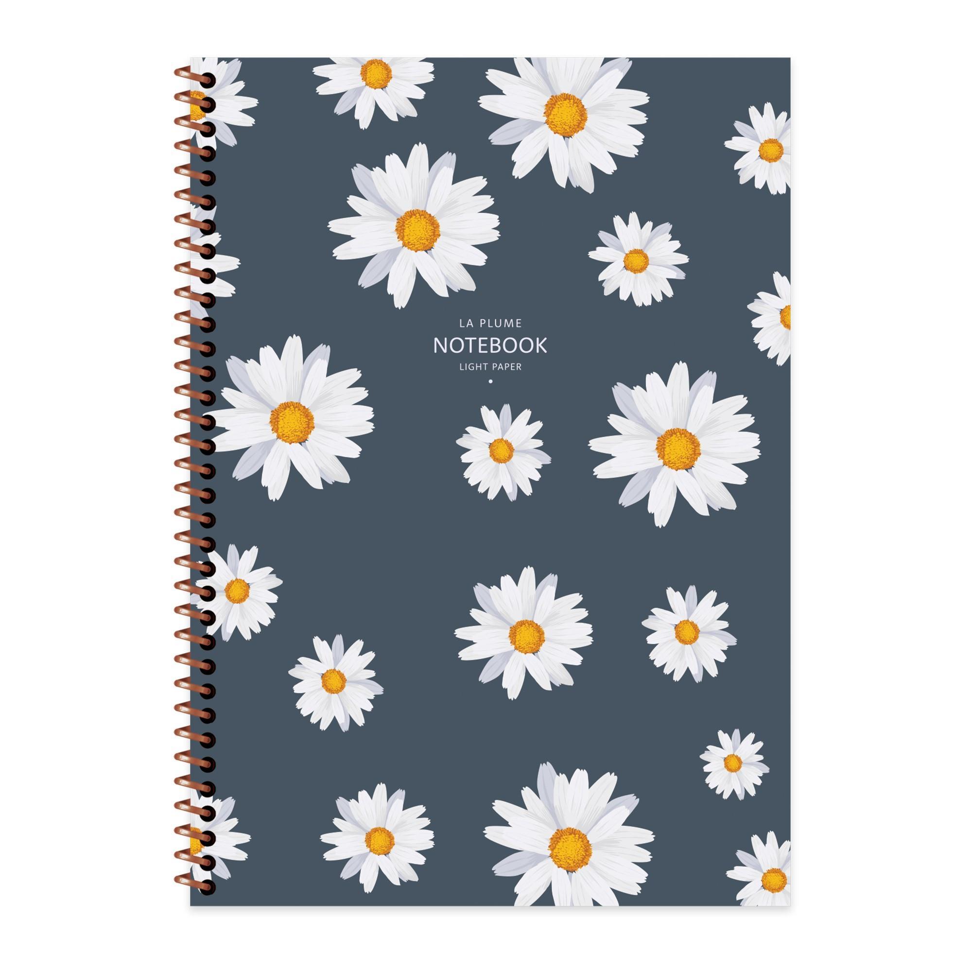 Keskin Color A4 Çizgili Defter La Plume Flowers - Çiçek