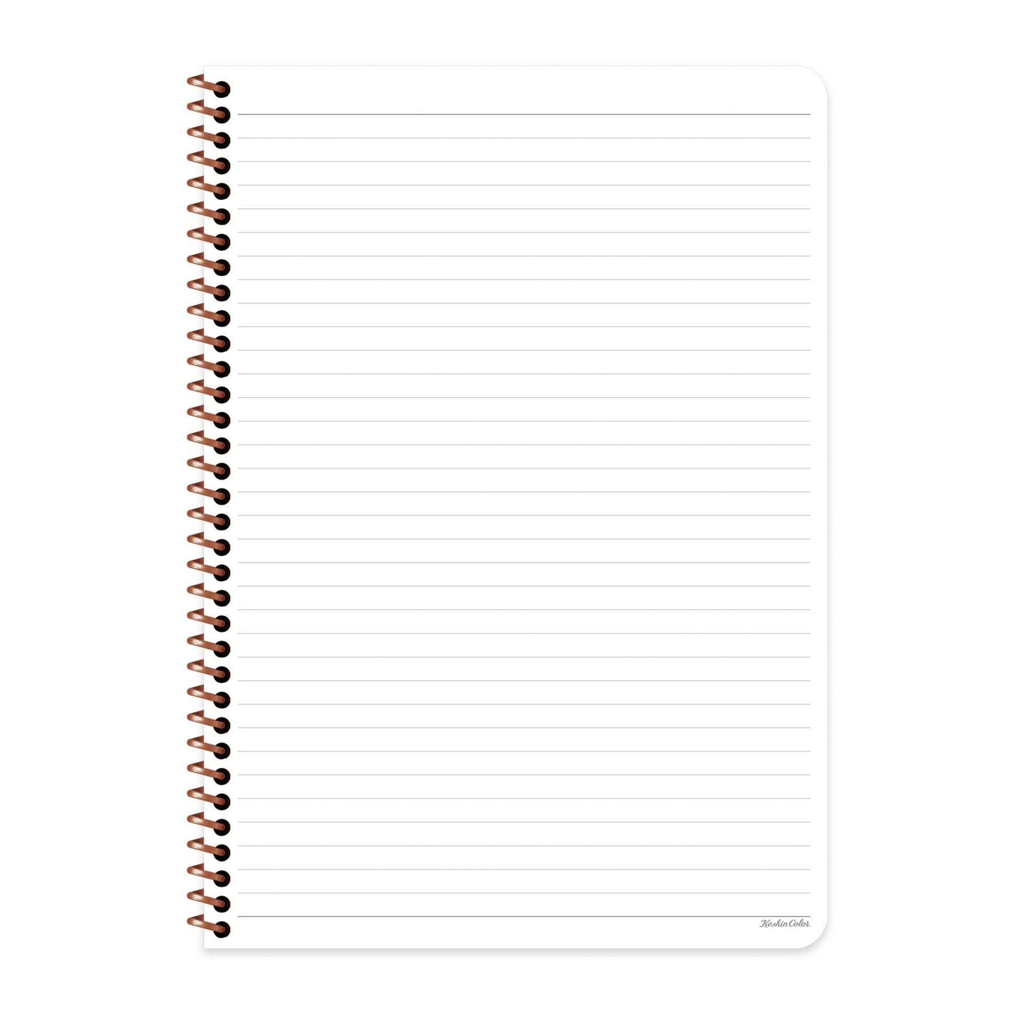 Keskin Color A4 Çizgili Defter Pastel Flora - Yeşil