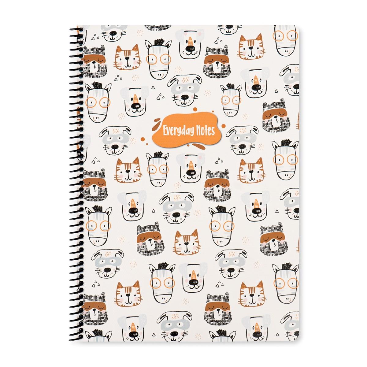 Keskin Color A4 Kareli Defter Animal Friends - Kedi&Köpek