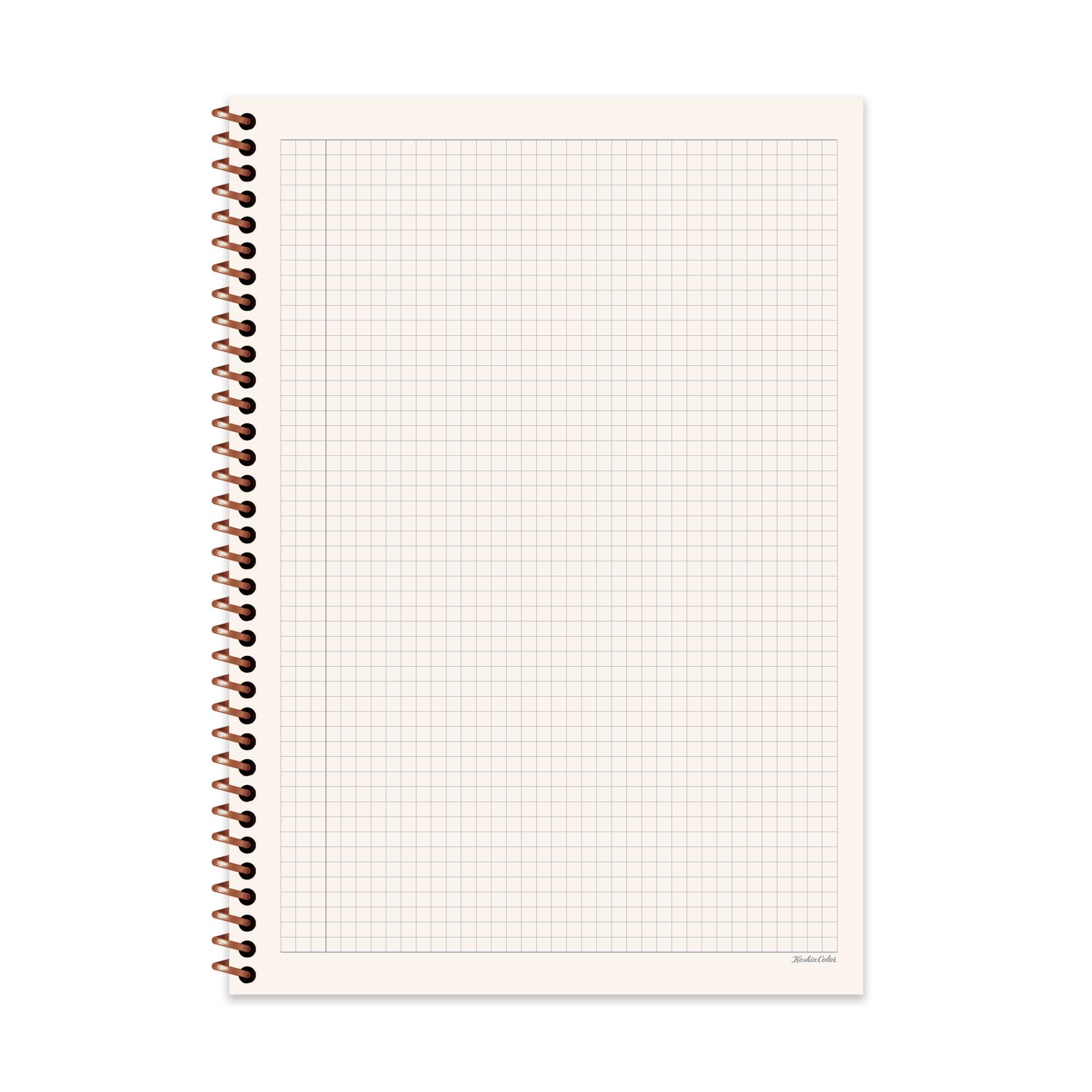 Keskin Color A4 Kareli Defter La Plume Flowers - Çiçek