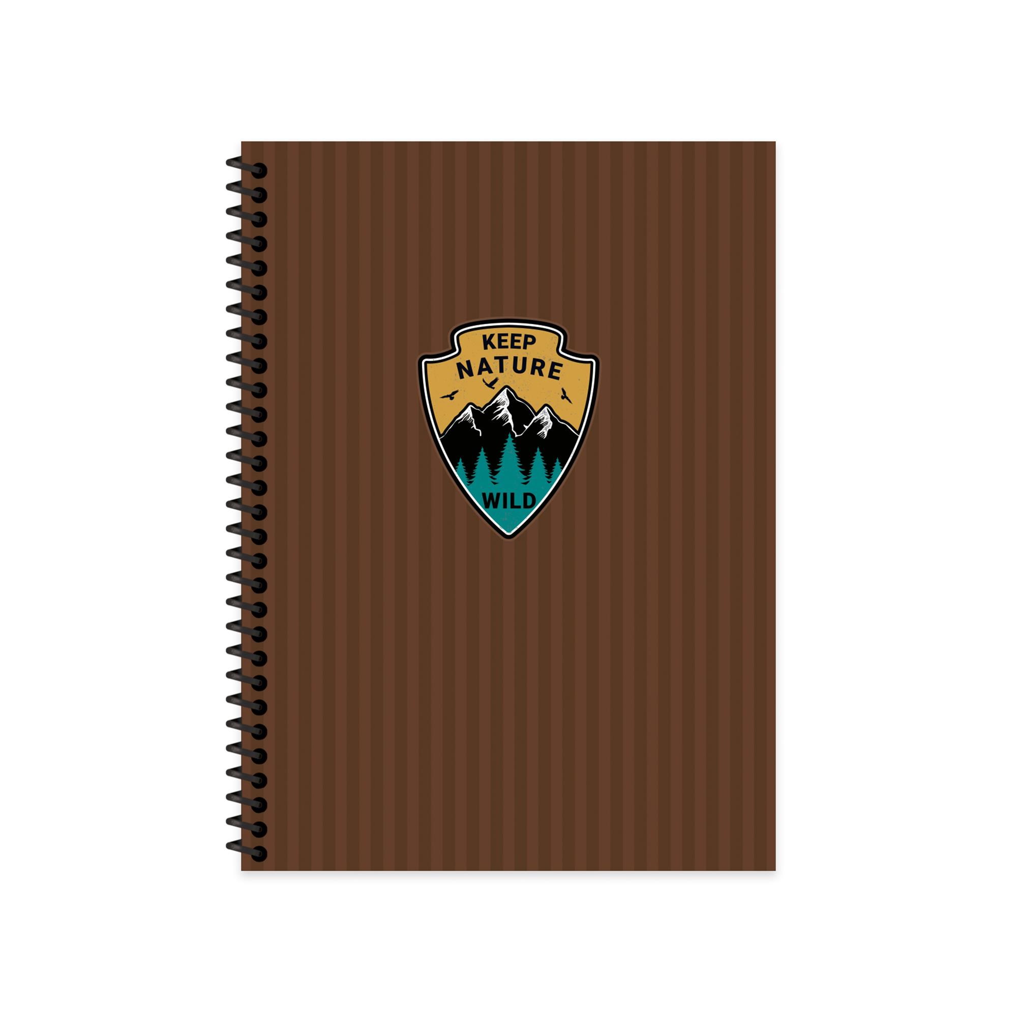 Keskin Color Kareli Spiralli Sert Kapak Outdoor Defter Kahverengi