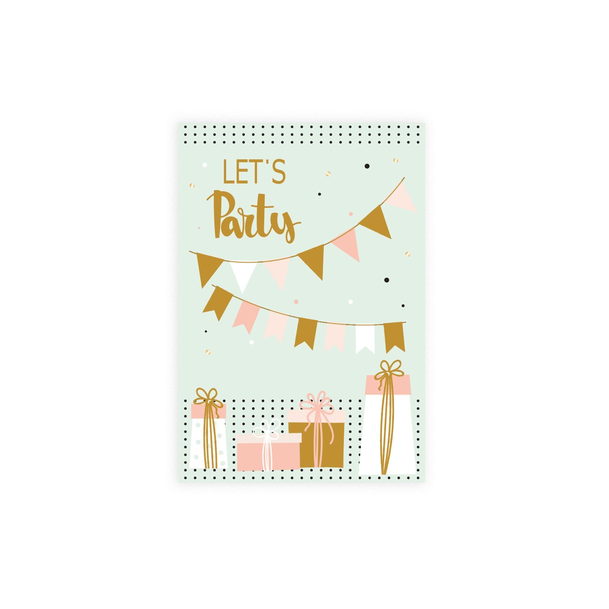 Keskin Color Yaldızlı Doğum Günü Kartı Zarflı No:4