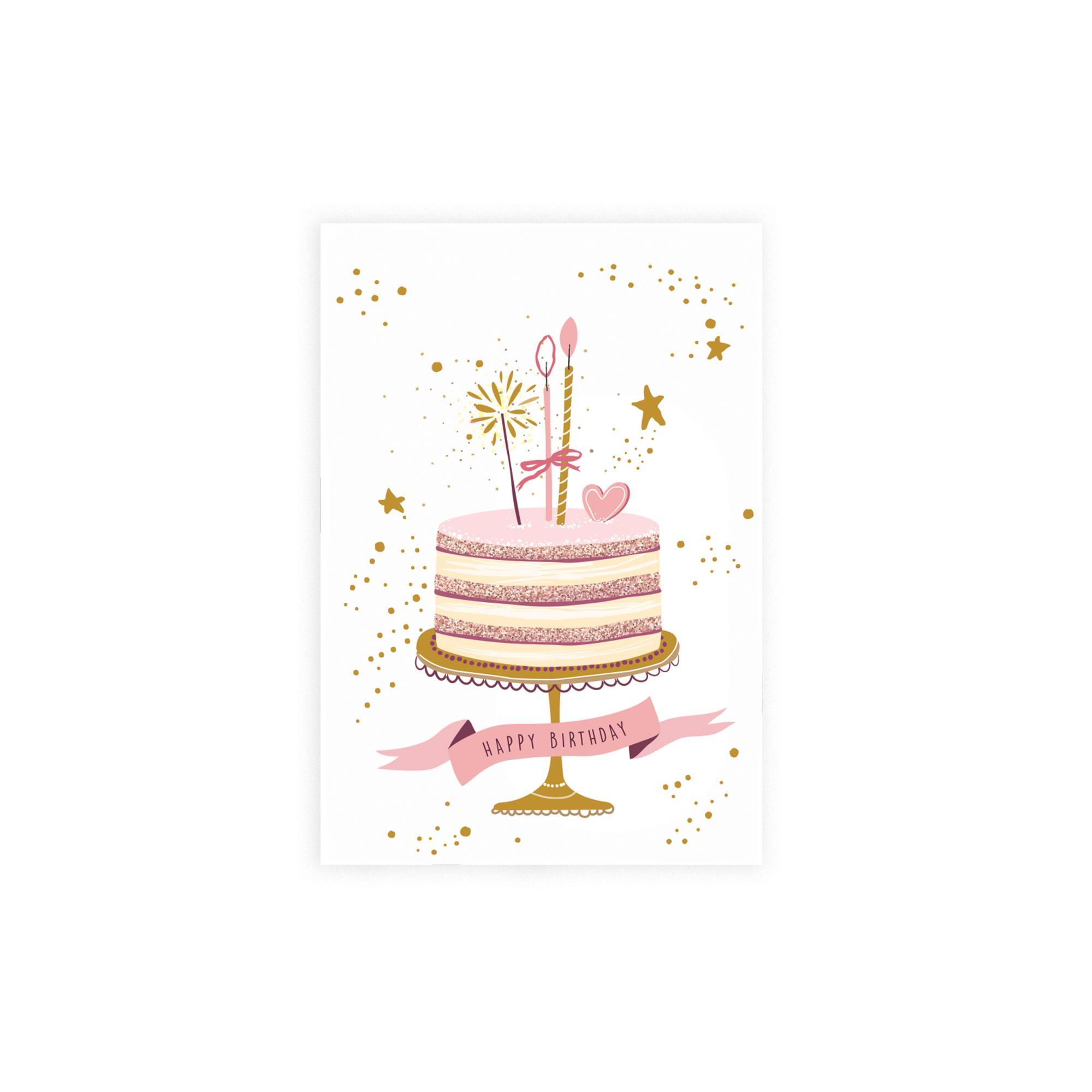 Keskin Color Yaldızlı Doğum Günü Kartı Zarflı No:7