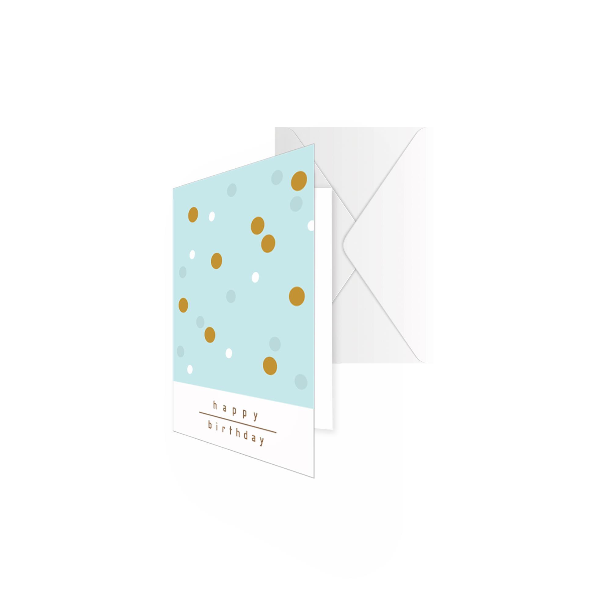 Keskin Color Yaldızlı Doğum Günü Kartı Zarflı No:2