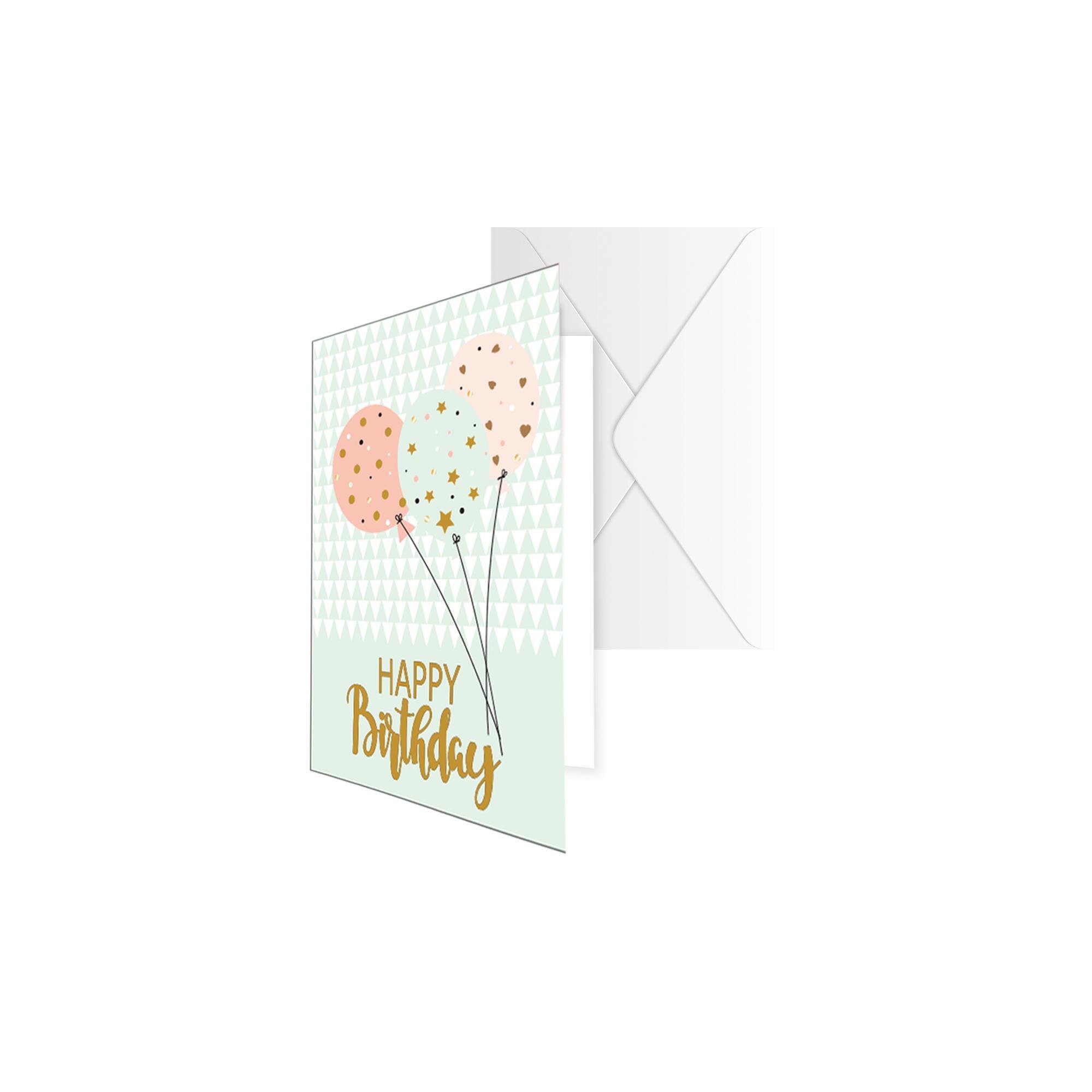 Keskin Color Yaldızlı Doğum Günü Kartı Zarflı No:3