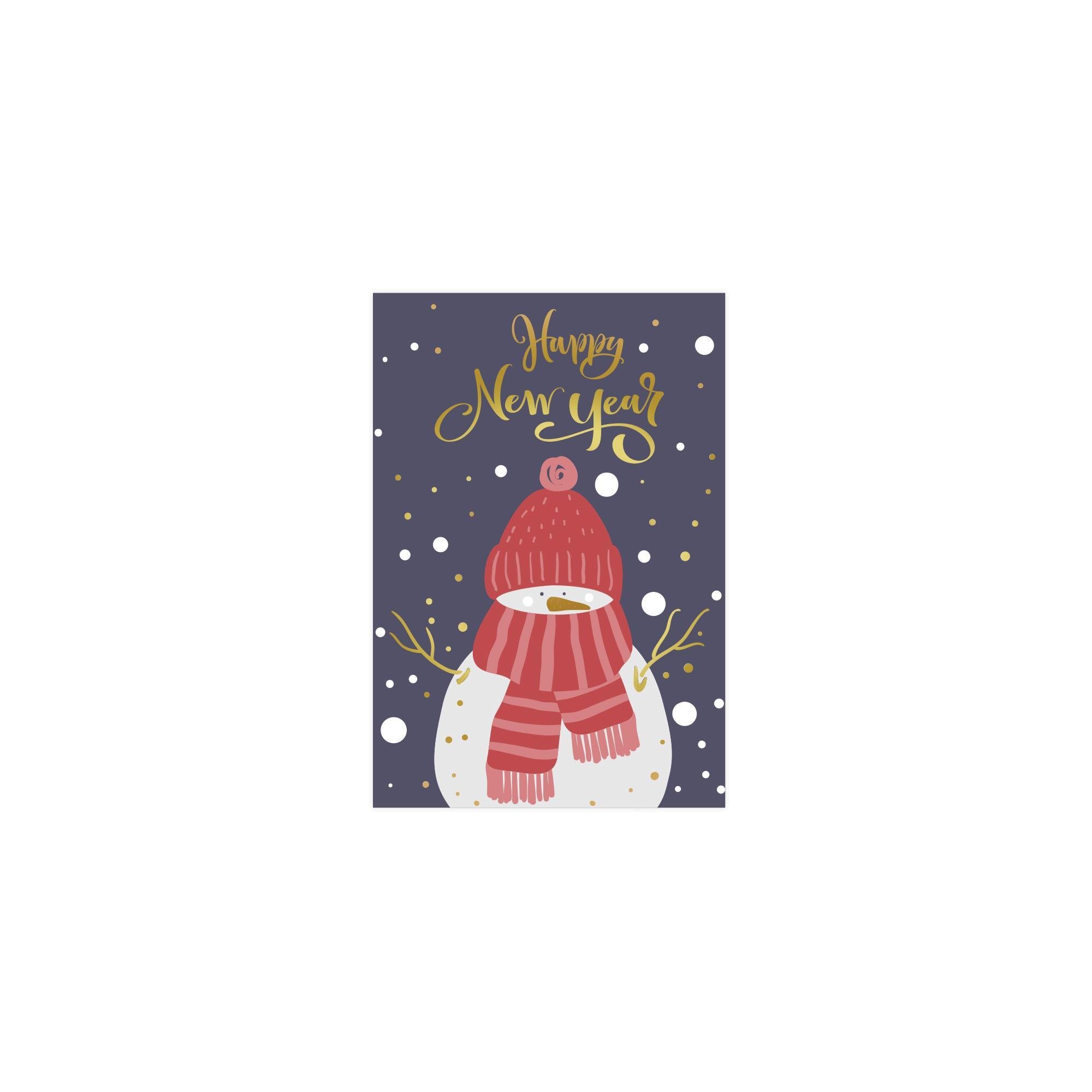 Keskin Color Yaldızlı Yılbaşı Tebrik Kartı Zarflı No:3