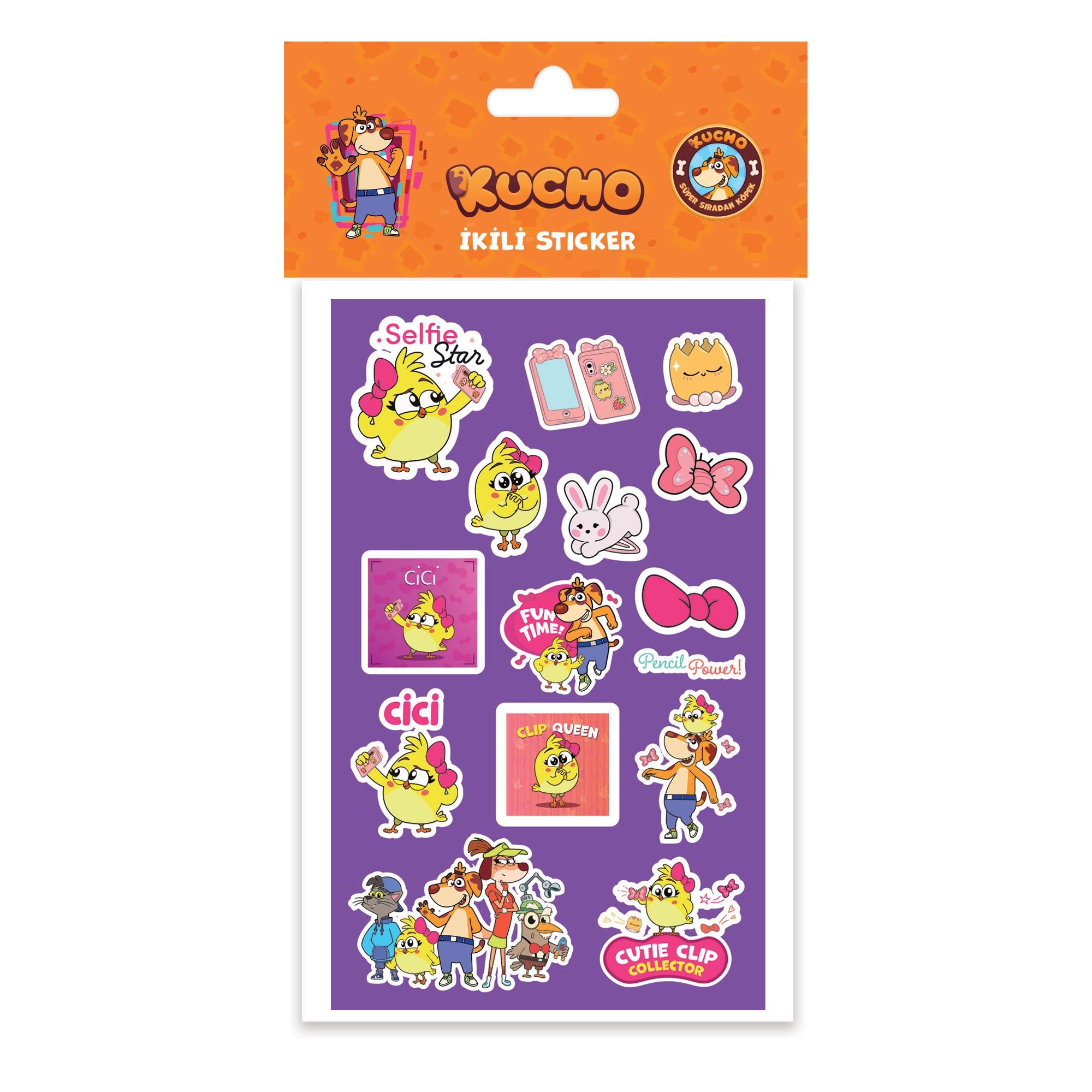 Kucho 2Li Kuşe Sticker