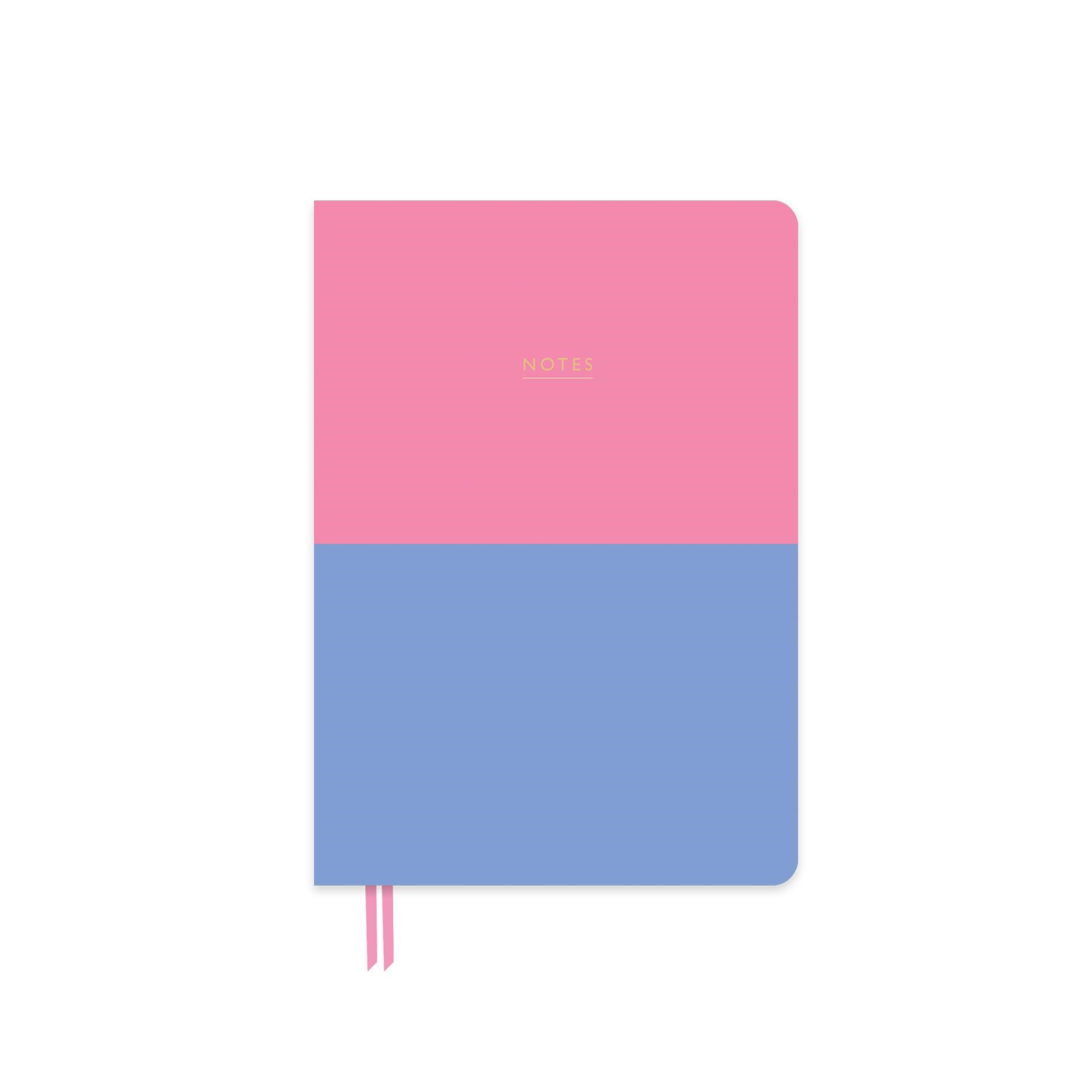 Limited Edition A5 Ciltli Sert Kapak Duo Defter Lavanta & Pembe