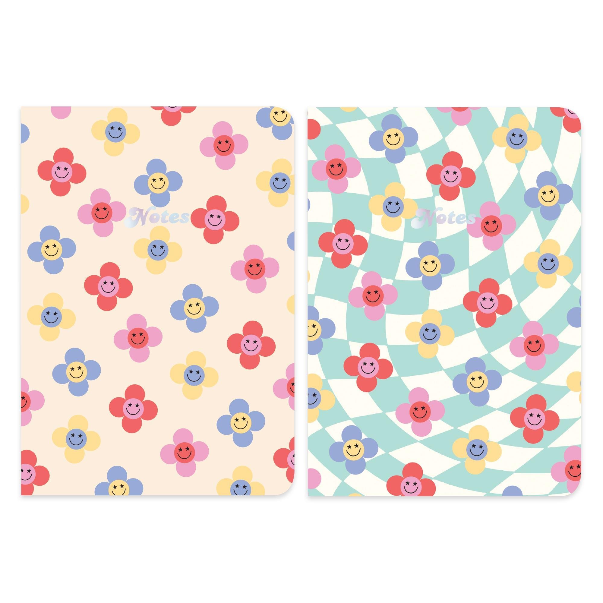 Limited Edition Terzi Dikiş 2'li Defter Seti Minik Gülen Çiçekler 17x25