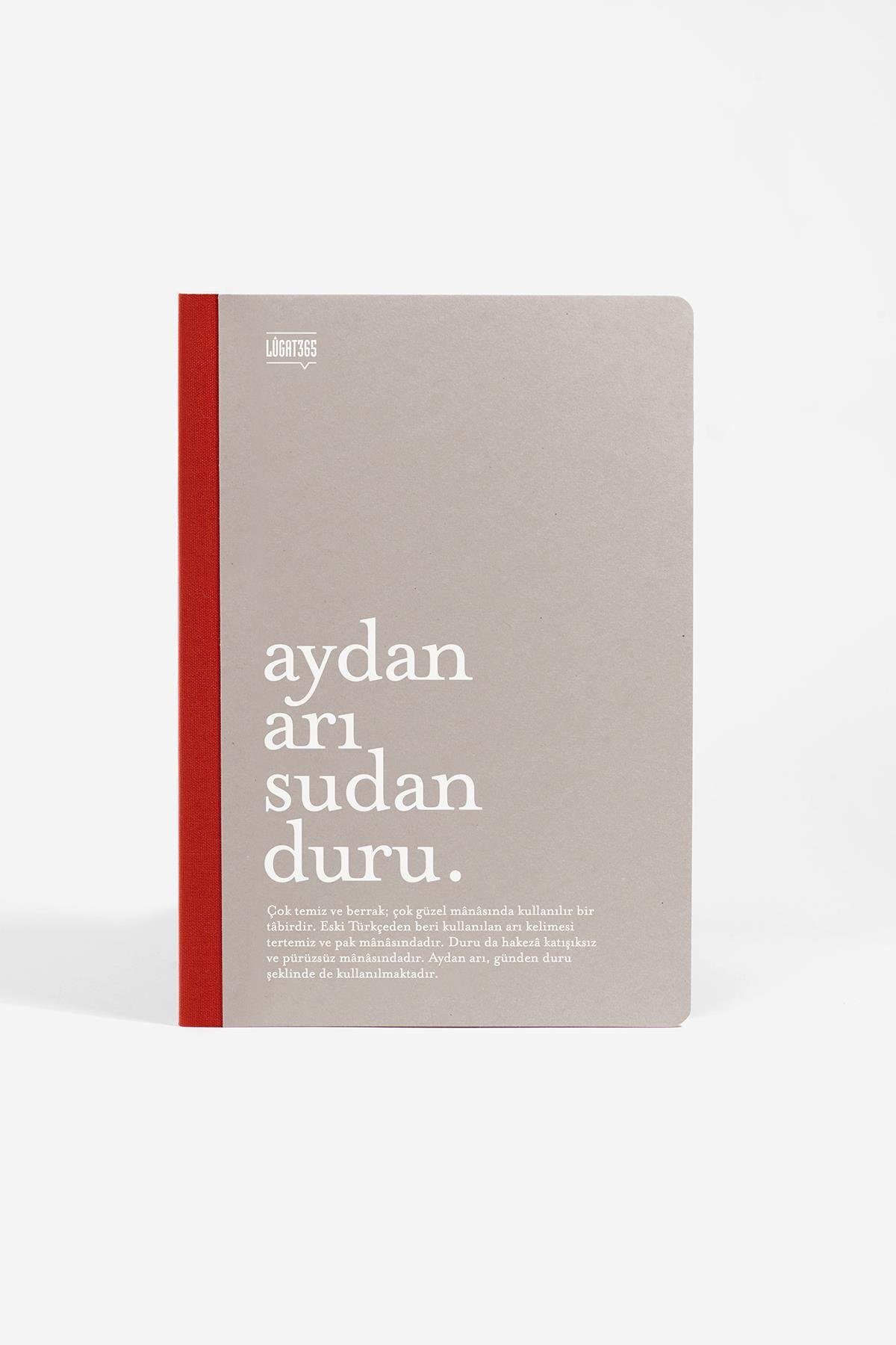 Lugat365 x Karatis 13*19 64 Yp.Çizgili Defter-Aydan Arı Sudan Duru