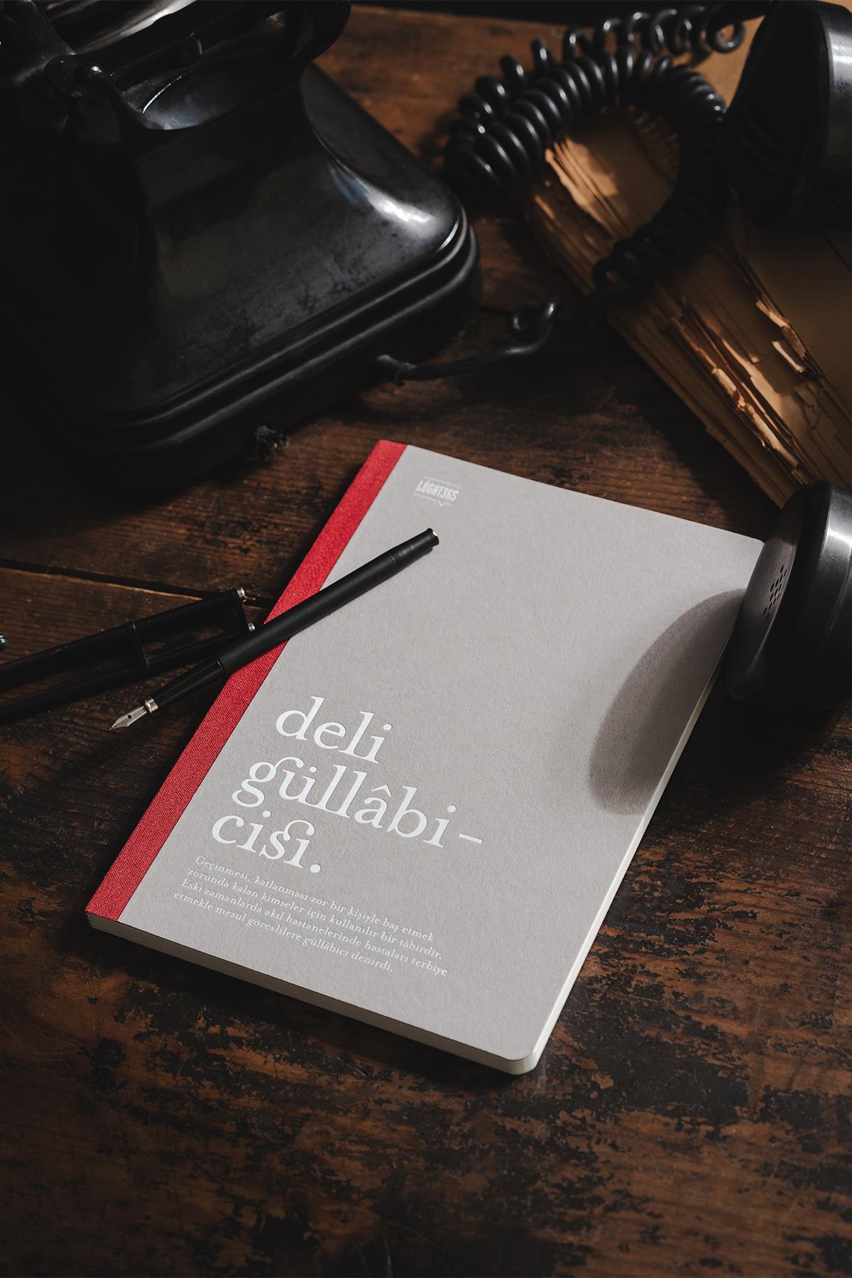 Lugat365 x Karatis 13*19 64 Yp.Çizgili Defter-Deli Güllabicisi