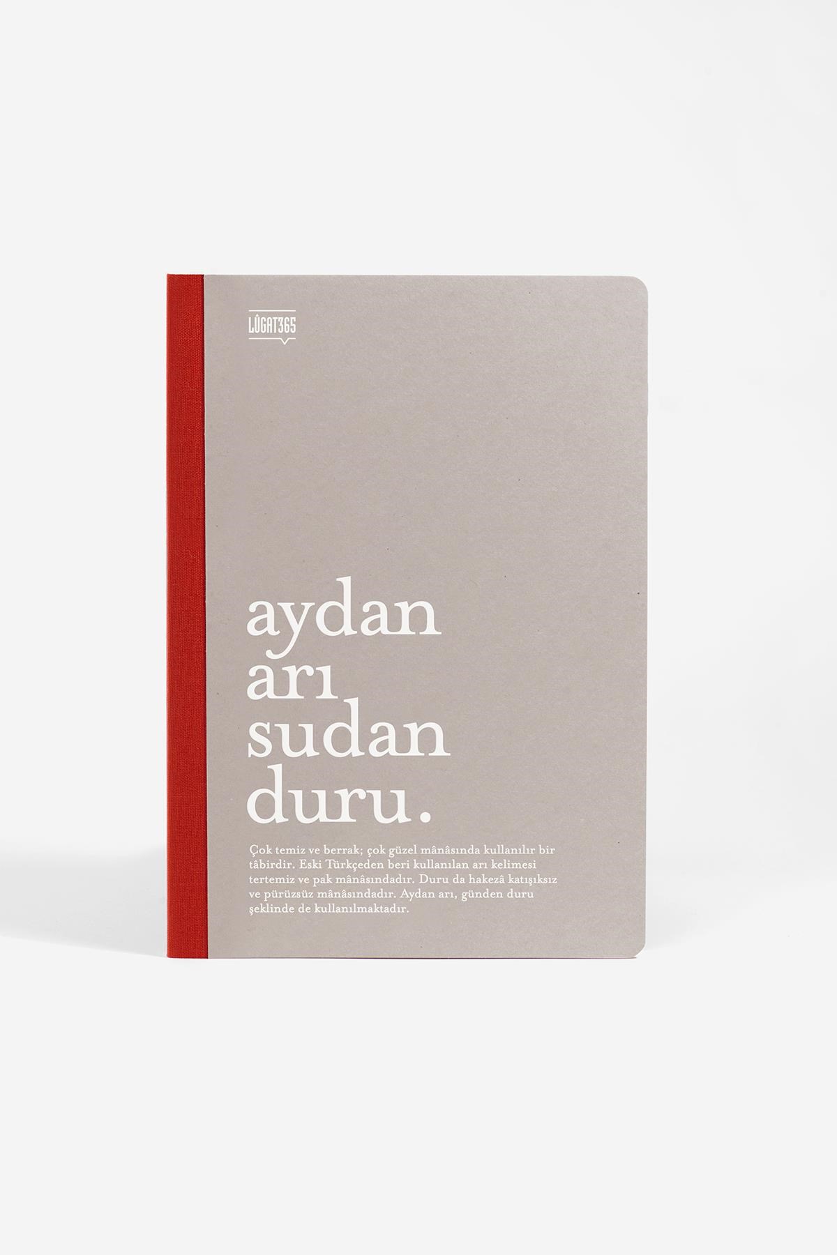 Lugat365 x Karatis 13*19 64 Yp.Çizgili Defter-Aydan Arı Sudan Duru