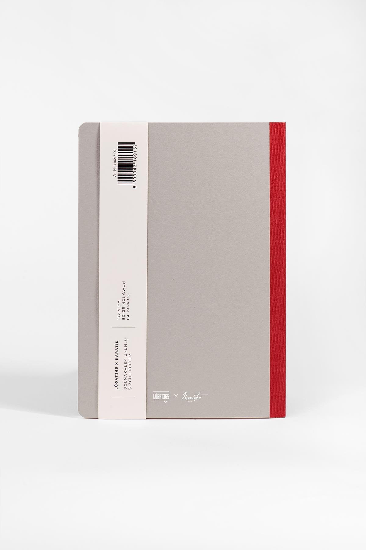 Lugat365 x Karatis 13*19 64 Yp.Çizgili Defter-Lamı Cimi Yok