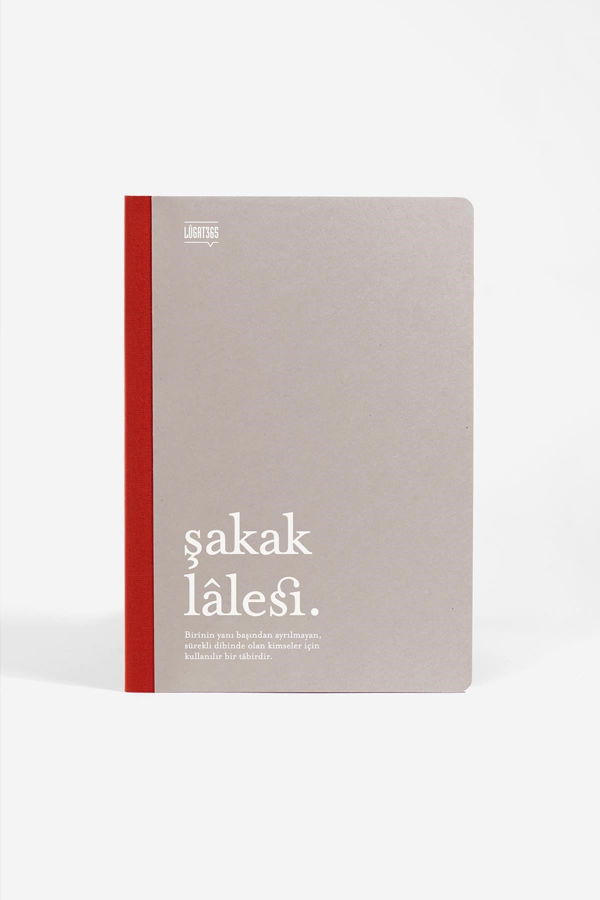 Lugat365 x Karatis 13*19 64 Yp.Çizgili Defter-Şakak Lalesi