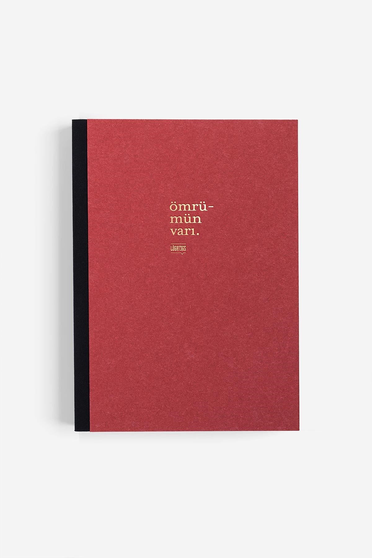 Lugat365 x Karatis 15*21 96 Yp.Düz Defter-Ömrümün Varı