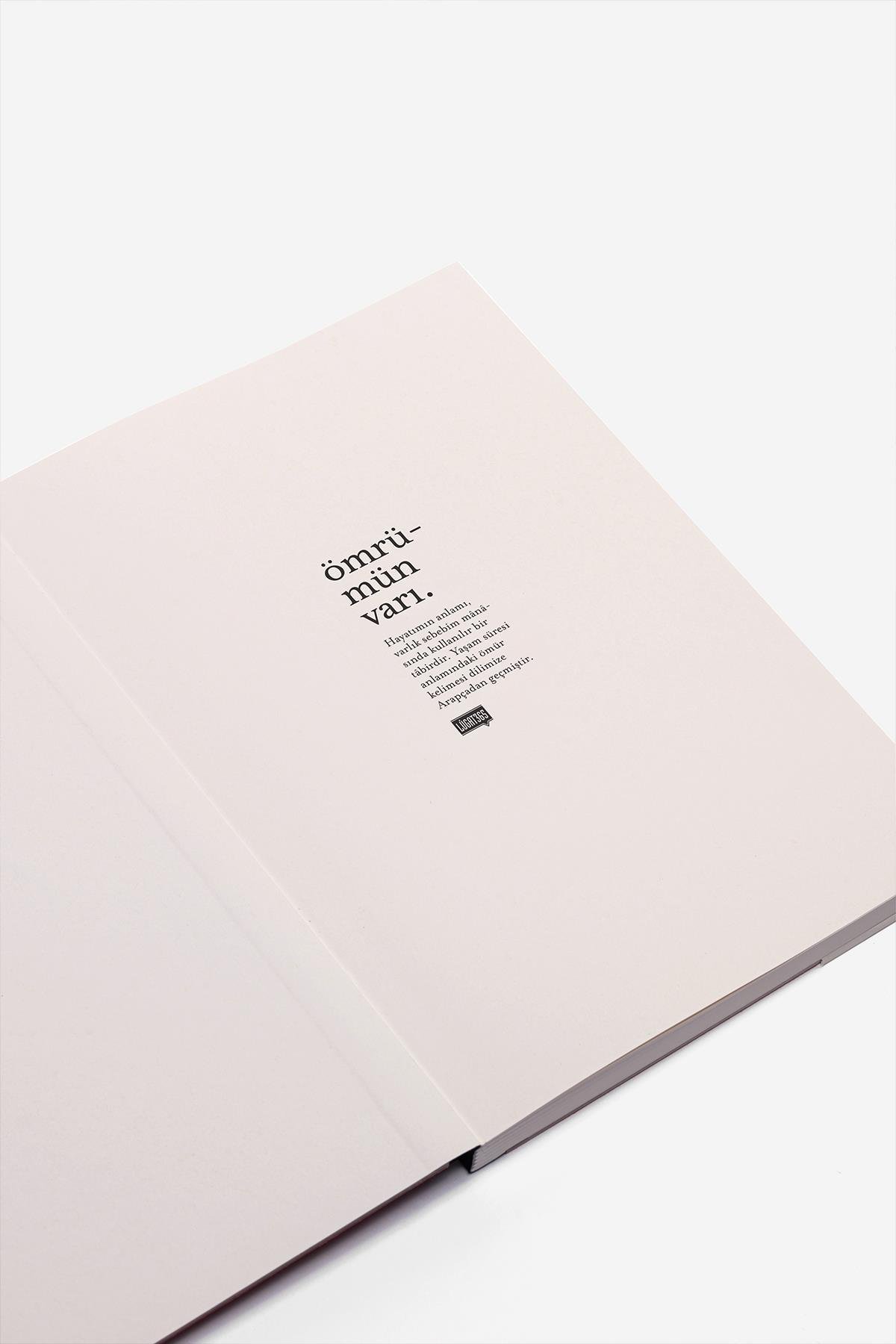 Lugat365 x Karatis 15*21 96 Yp.Düz Defter-Ömrümün Varı