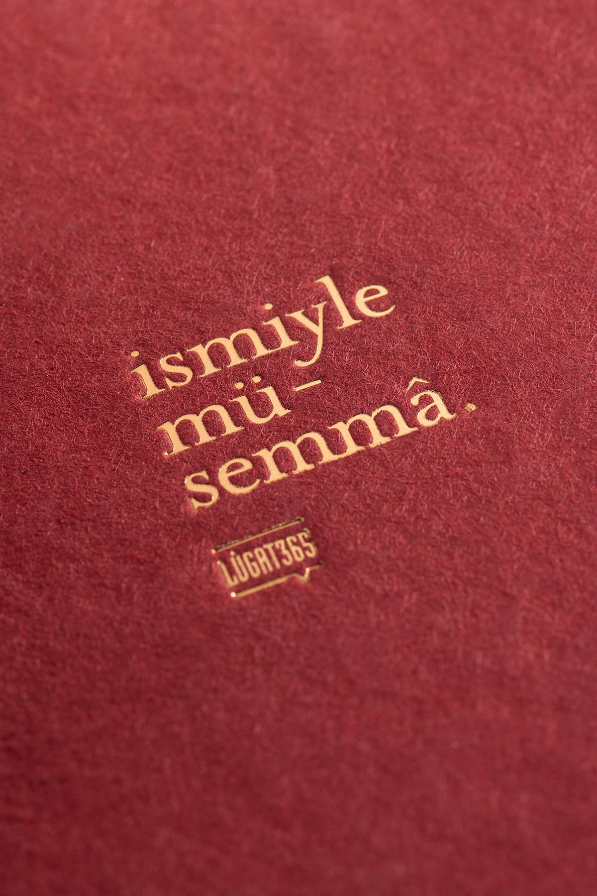 Lugat365 x Karatis 15*21 96 Yp.Düz Defter-İsmiyle Müsemma