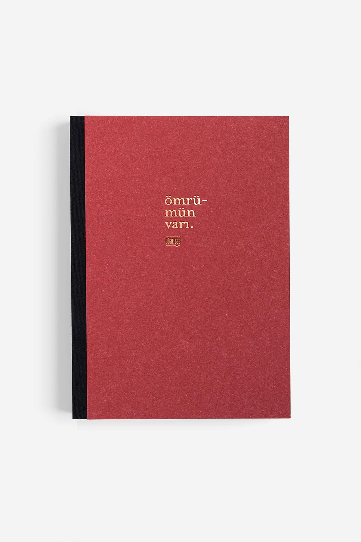 Lugat365 x Karatis 15*21 96 Yp.Düz Defter-Ömrümün Varı