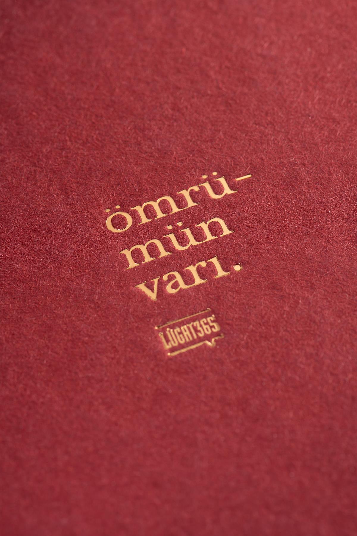 Lugat365 x Karatis 15*21 96 Yp.Düz Defter-Ömrümün Varı