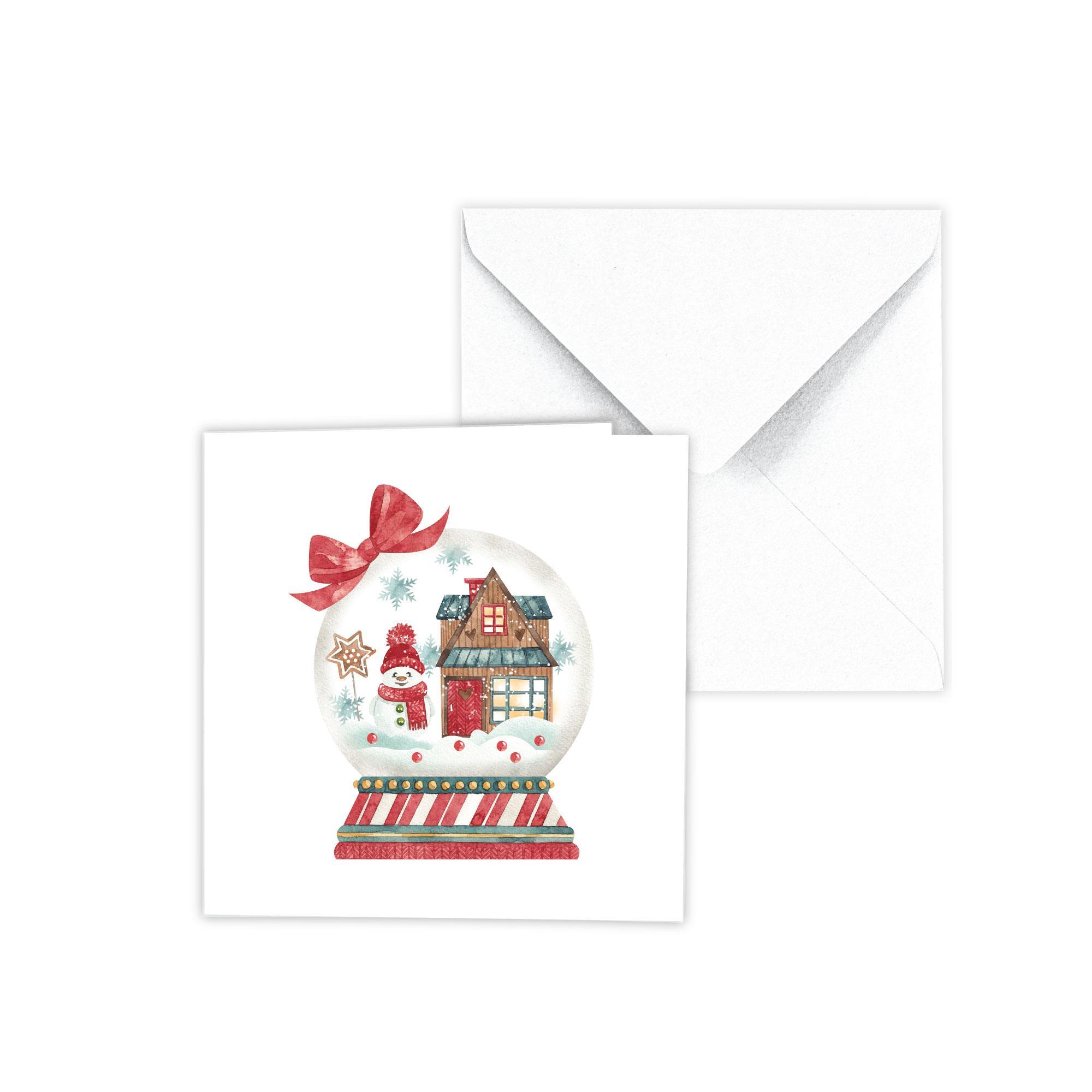 Mini Yılbaşı Tebrik Kartı Zarflı Tekli No:12