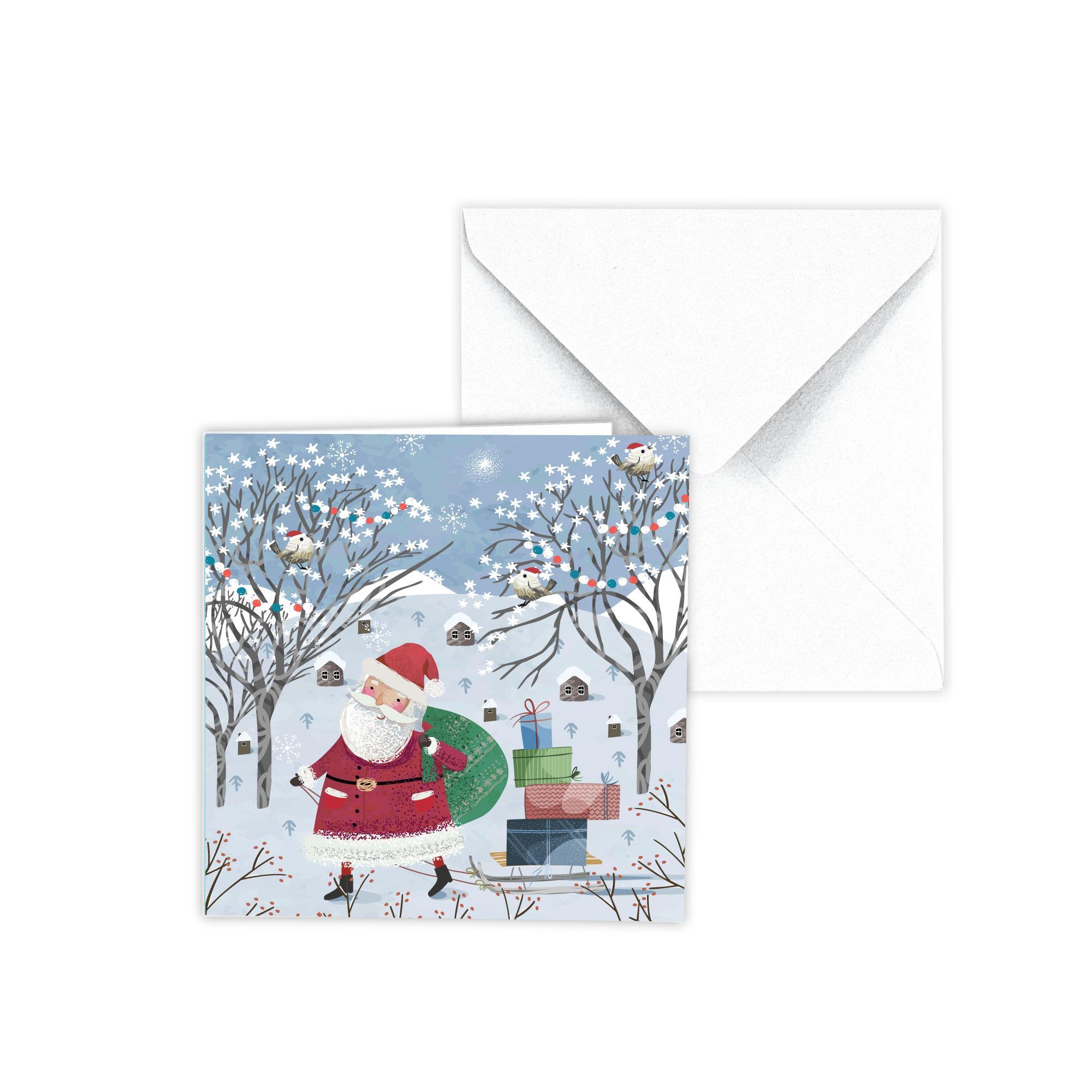 Mini Yılbaşı Tebrik Kartı Zarflı Tekli No:10