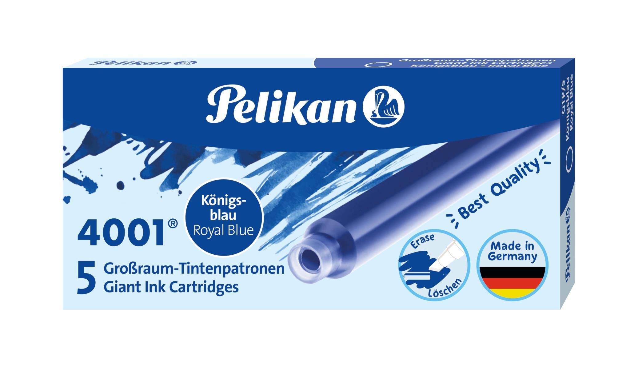Pelikan Dolma Kalem Kartuşu 5'li Büyük - Royal Mavi 