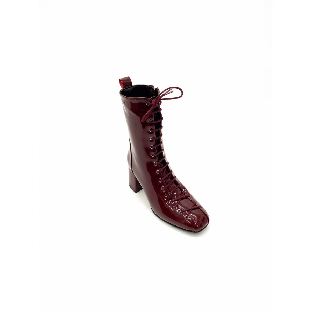 5 Cm Topuklu Zara Model Bagicik Detayli  Postal Bordo.rgn