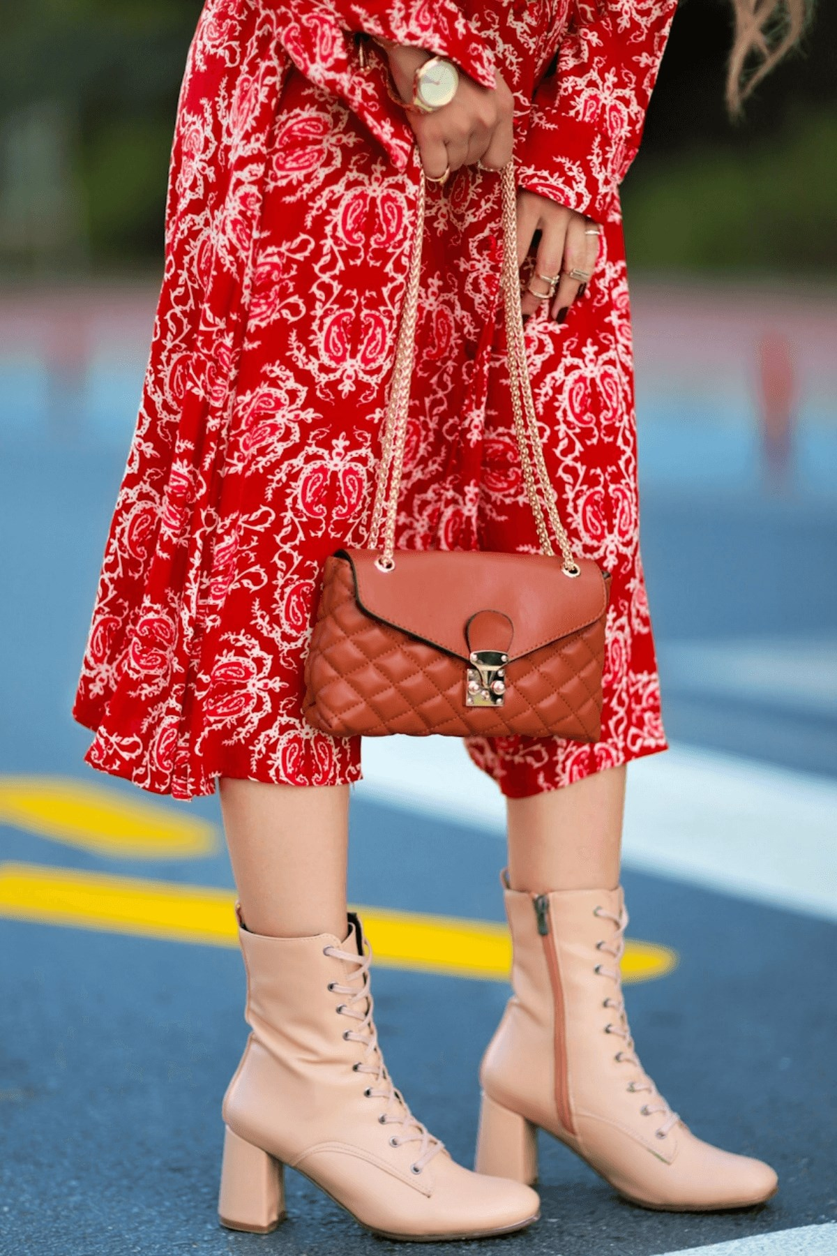 6 Cm Topuklu Zara Model Bagcik Detayli Postal Ten