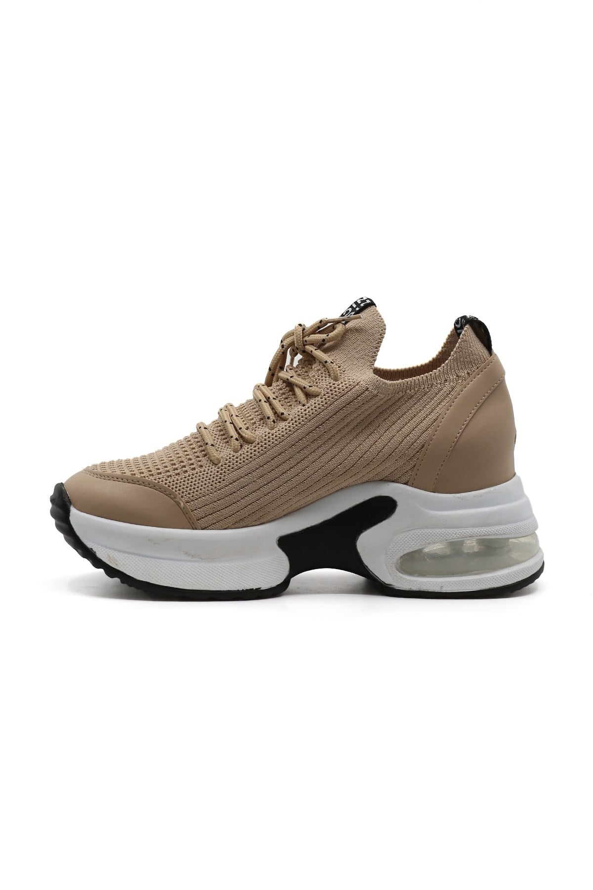 Afrodi̇t Model 10 Cm Gi̇zli̇ Topuk Tri̇ko Detayli Spor Sneakers Spor Ayakkabi Nut