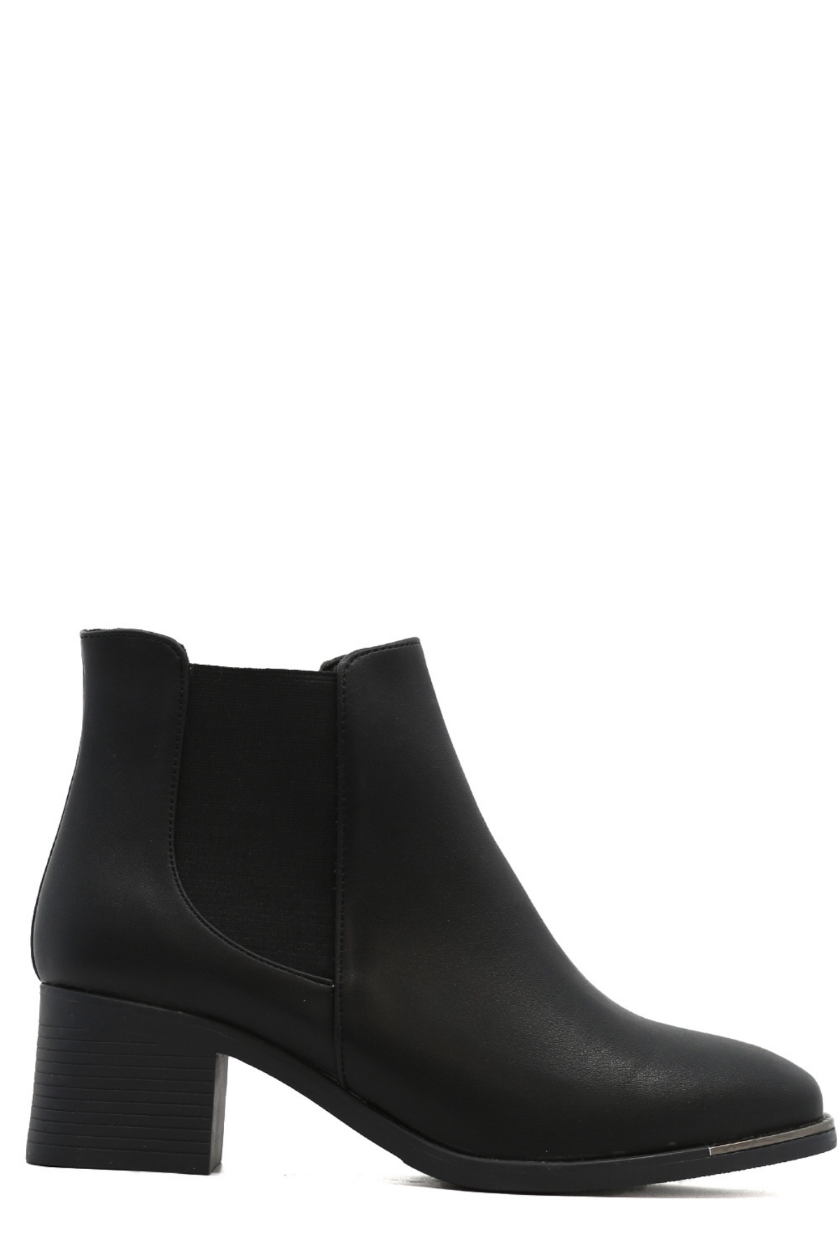 ALVİN  5 Cm Topuklu Zara Model Kisa Bot Siyah