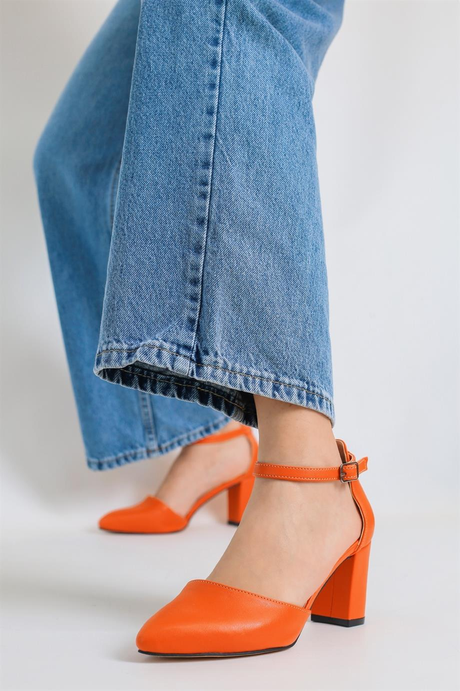 Aron Model 6 Cm Topuklu Orange