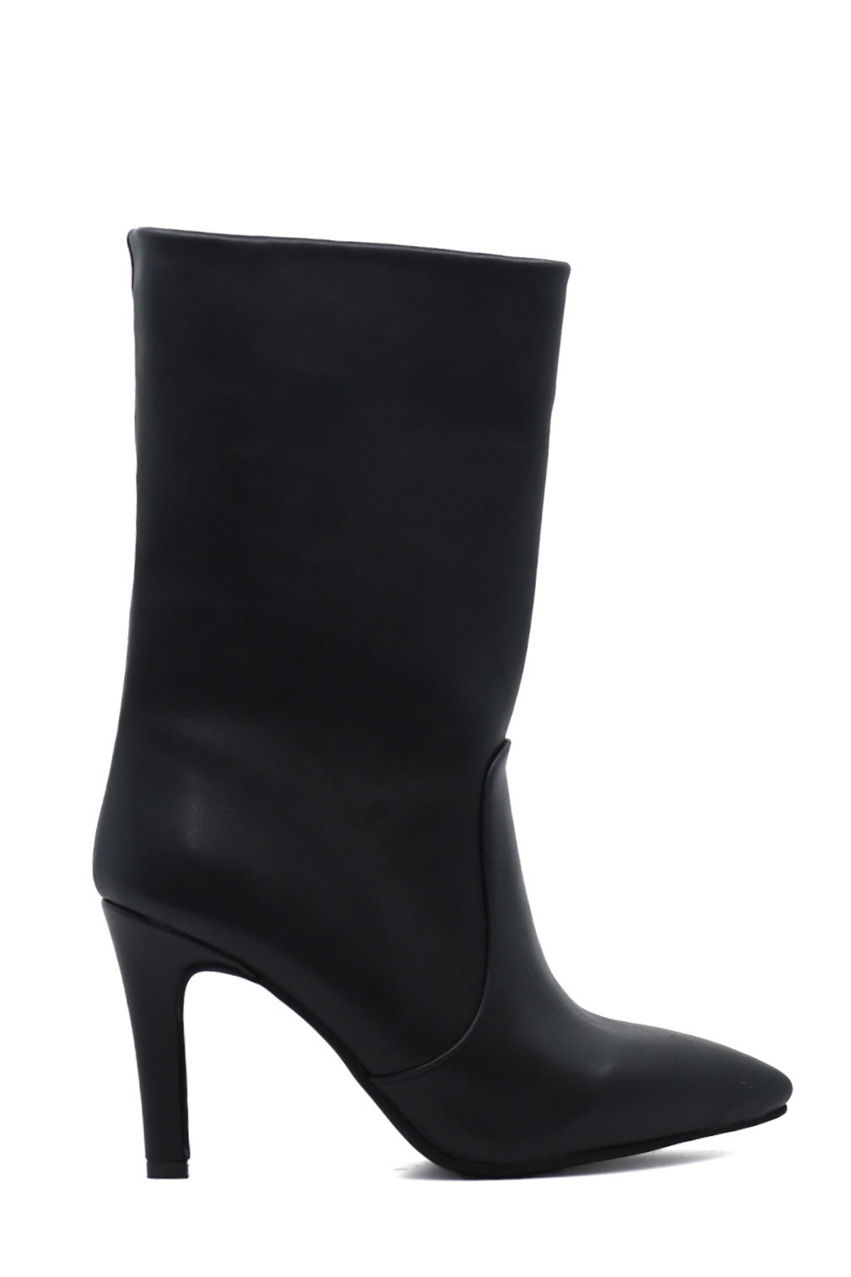Azelya 7 Cm Topuklu Zara Model Uzun Bot Siyah