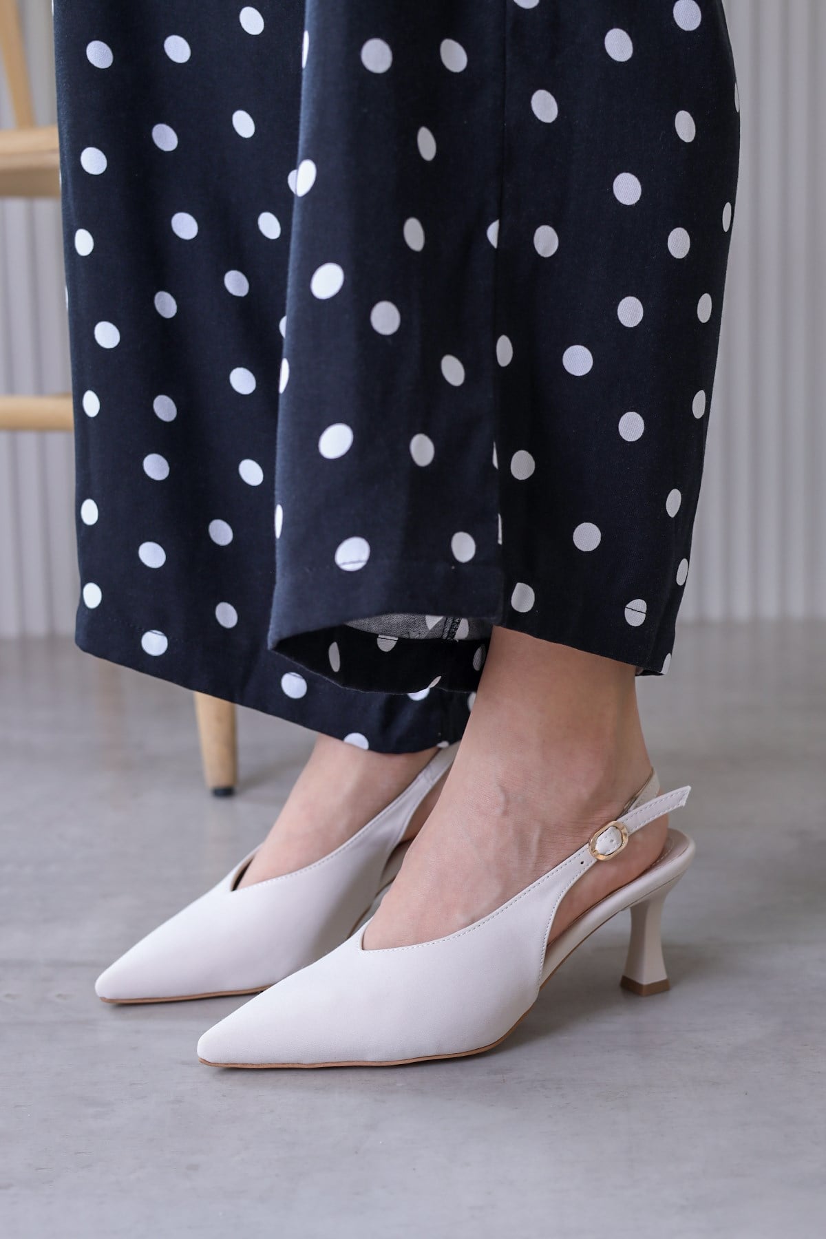 Broom model 5 cm topuklu yeni sezon topuklu ayakkabı TEN.ZARA