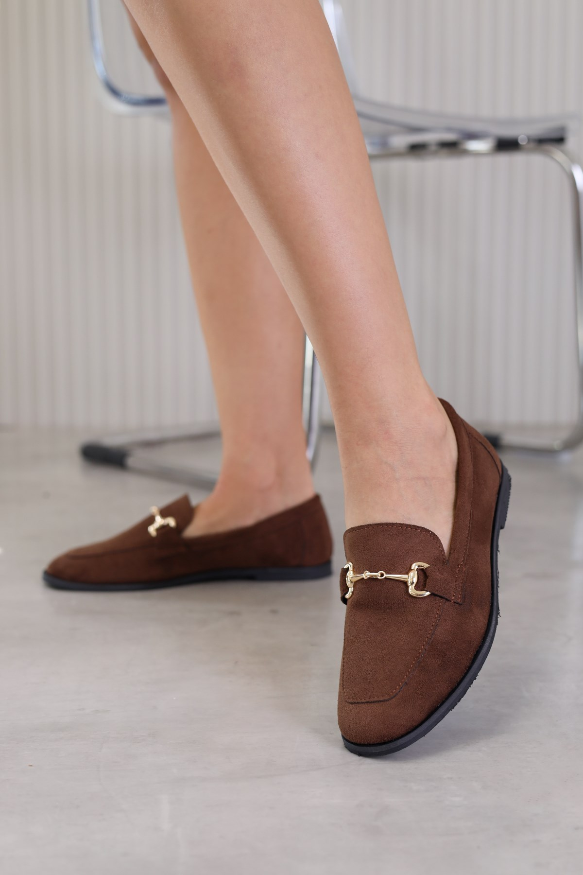 cont model yeni sezon babet loafer TABA.SUET