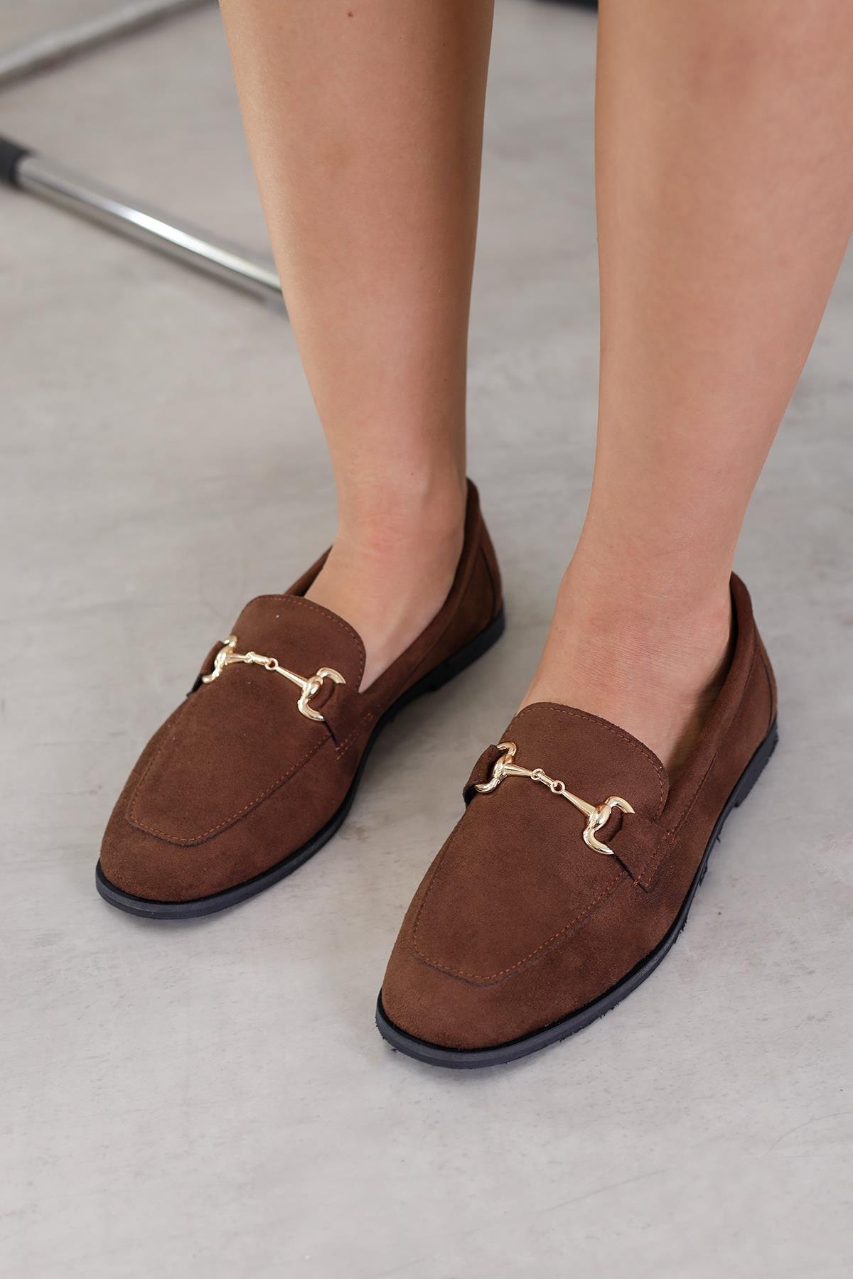 cont model yeni sezon babet loafer TABA.SUET