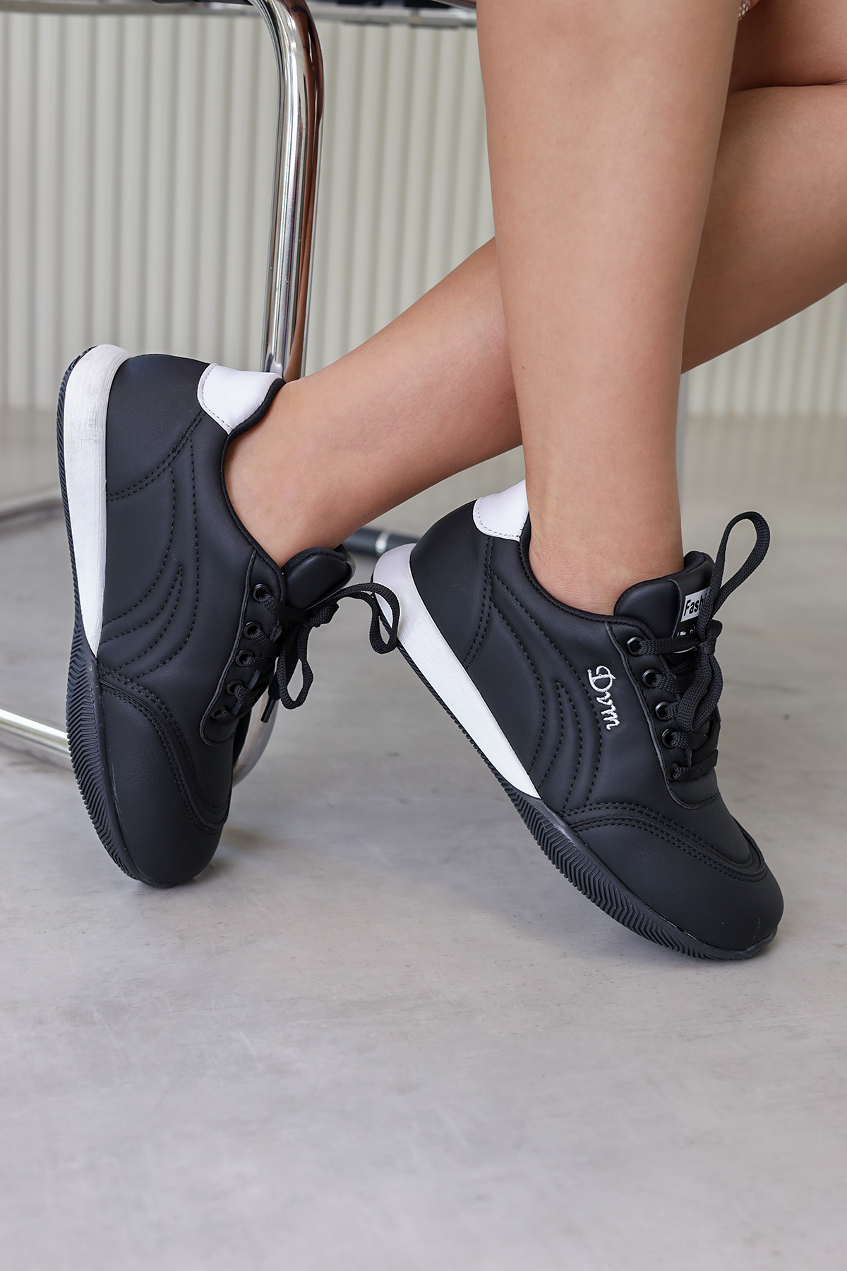 dv155  model 2 cm tabanlı yeni sezon spor ayakkabı SIY.BEY