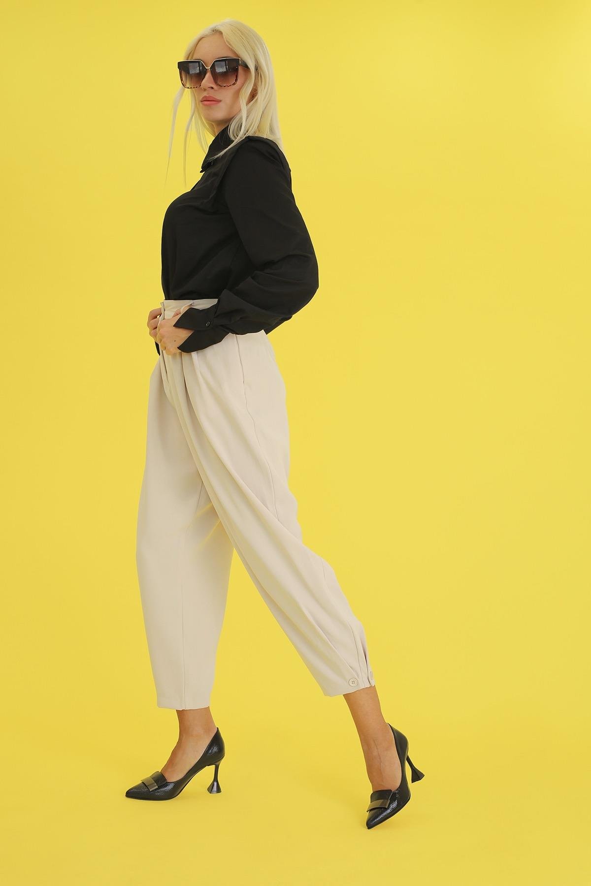 Elenor 8 Cm Metal Detayli Yeni̇ Sezon Topuklu Ayakkabi Sti̇letto Siy.kirisk