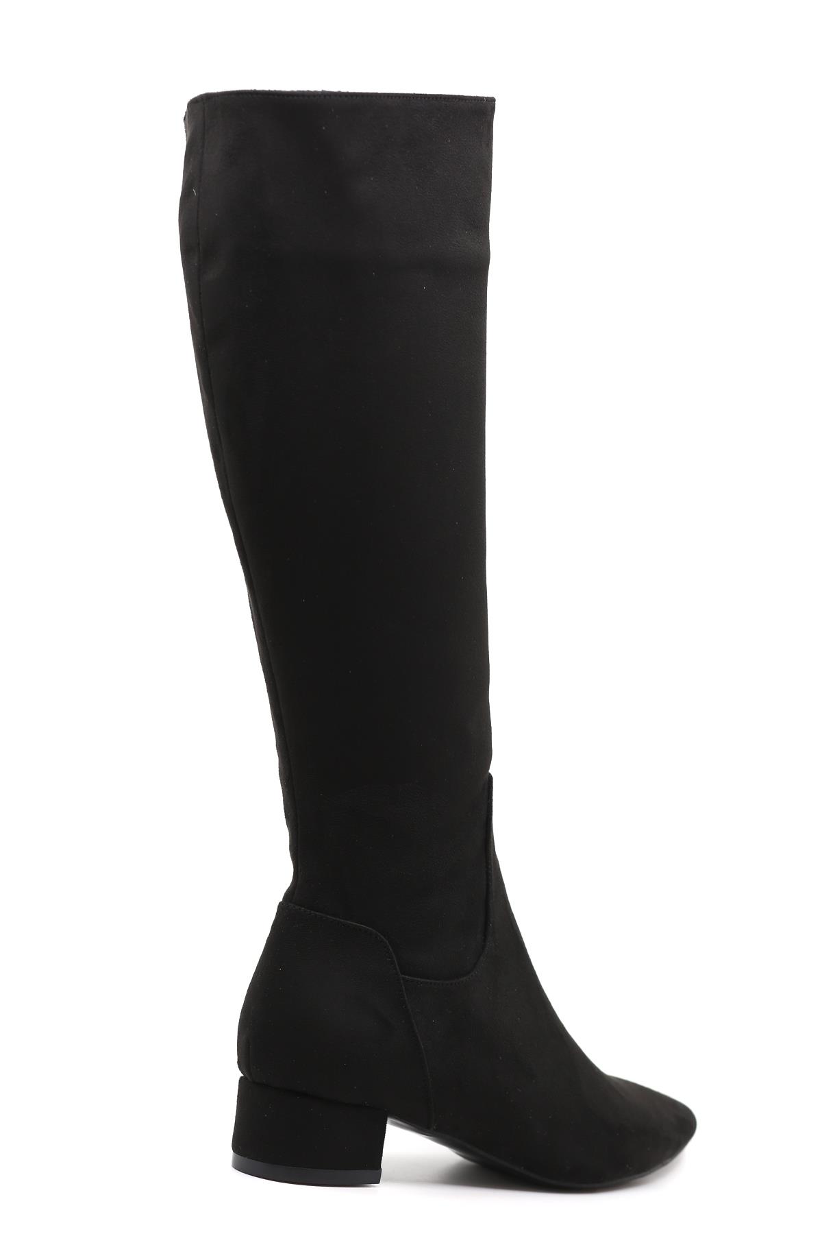 Emily 3 Cm Yeni̇ Sezon Zara Model Çi̇zme Siy.suet