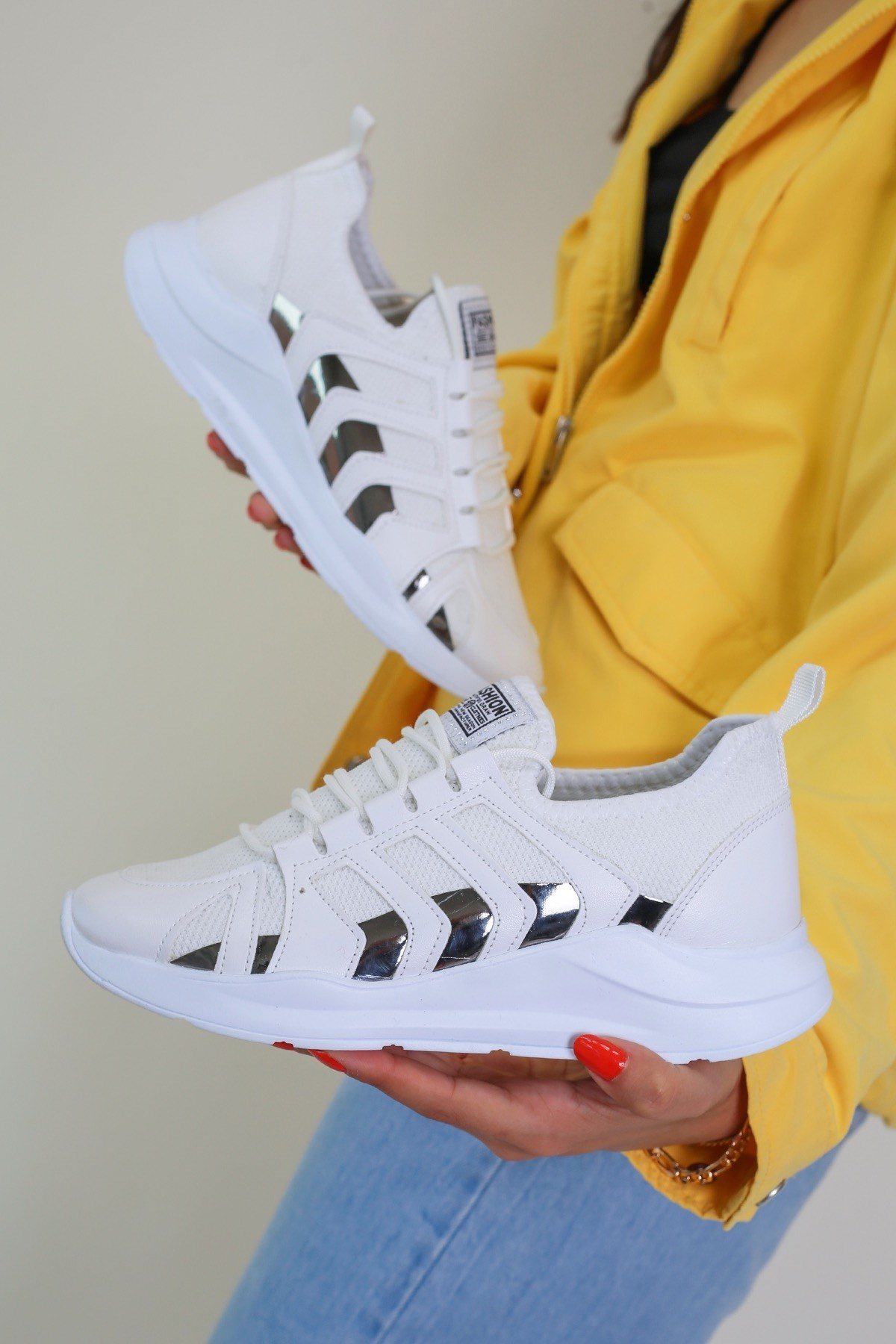 Farah Model Yeni Sezon Sneakers Model Spor Ayakkabi Beyaz