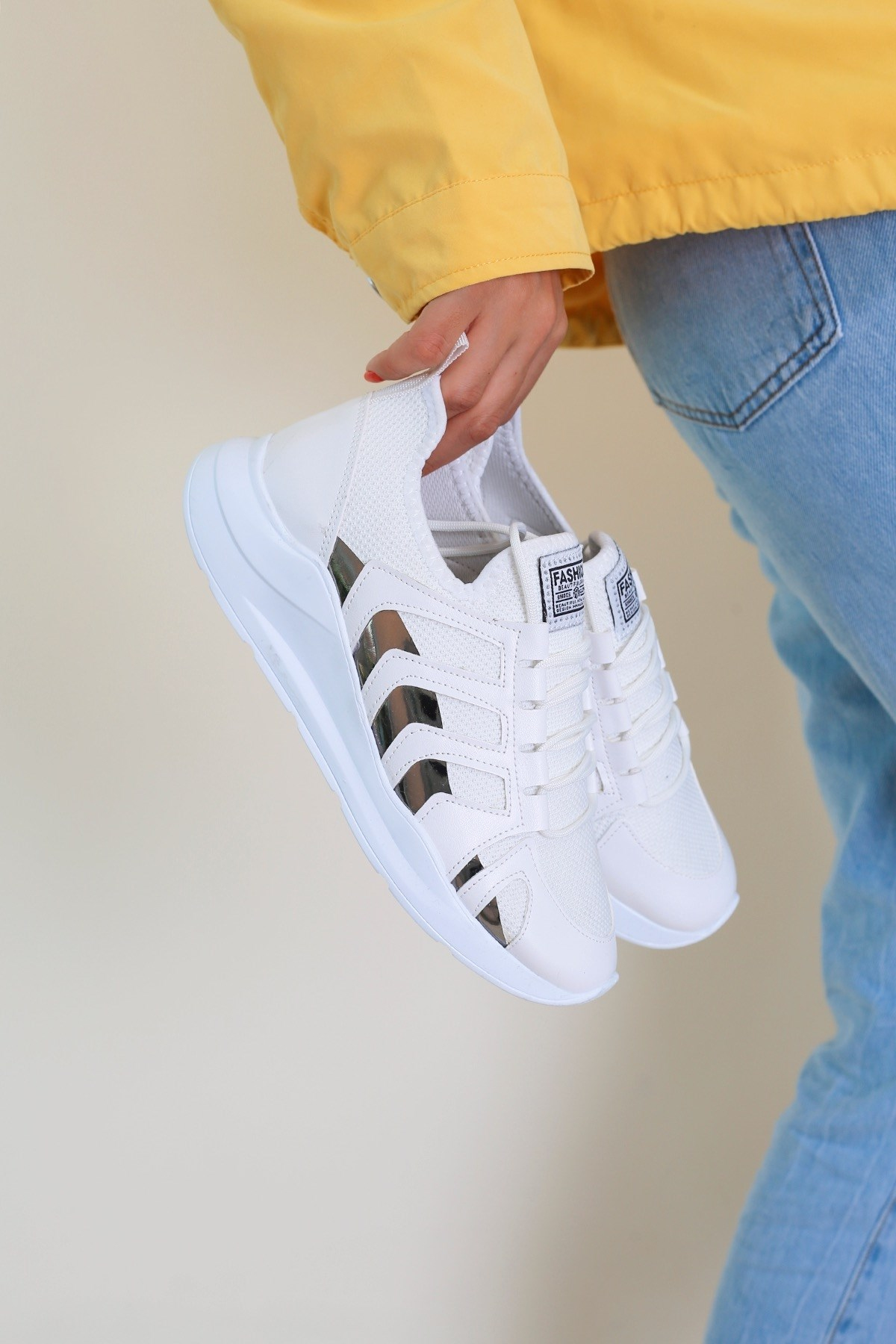 Farah Model Yeni Sezon Sneakers Model Spor Ayakkabi Beyaz