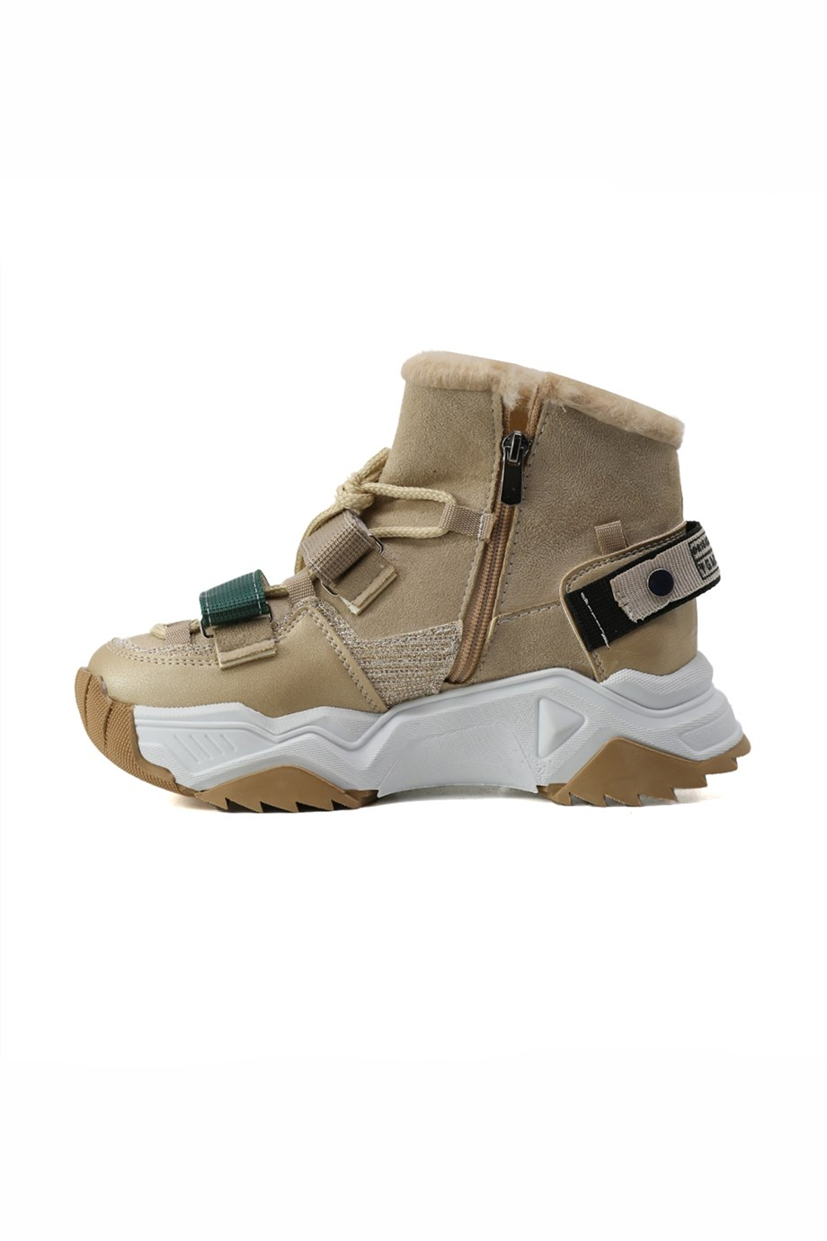GİANA MODEL 5 CM TABANLI YENİ SEZON BOT SPOR AYAKKABI NUT.YESIL