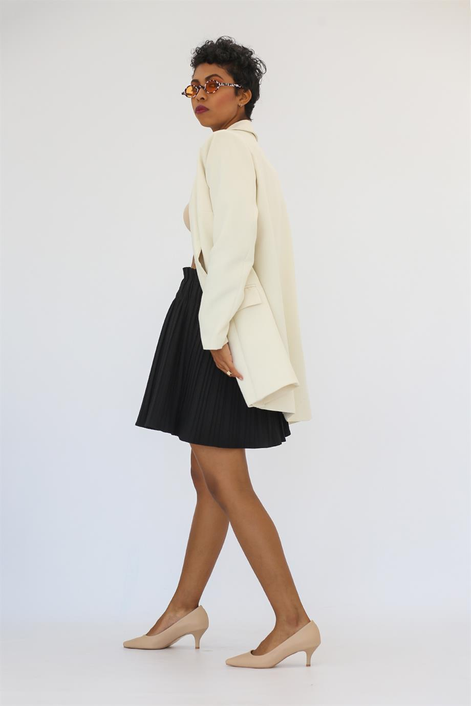 Helena 3 Cm Zara Model Topuklu Ayakkabi Sti̇letto Nut