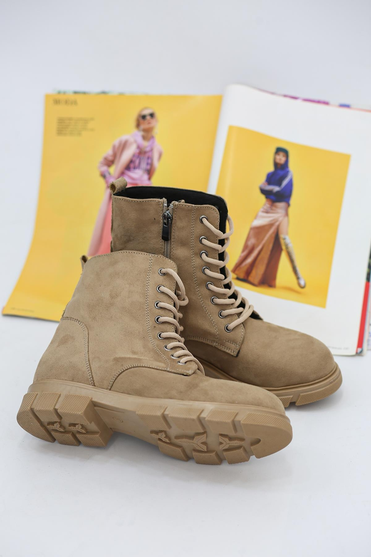 HİNGO MODEL YENİ SEZON POSTAL BOT Vizon Suet