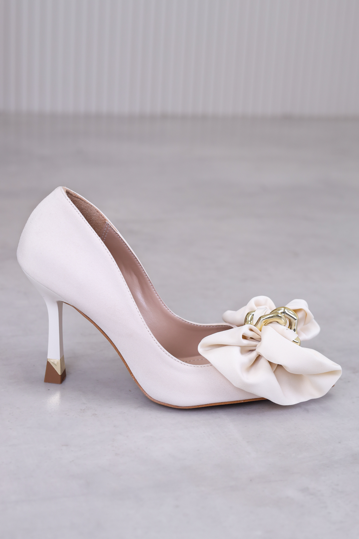 homer model 8 cm topuklu yeni sezon topuklu ayakkabı stiletto TEN.SATEN