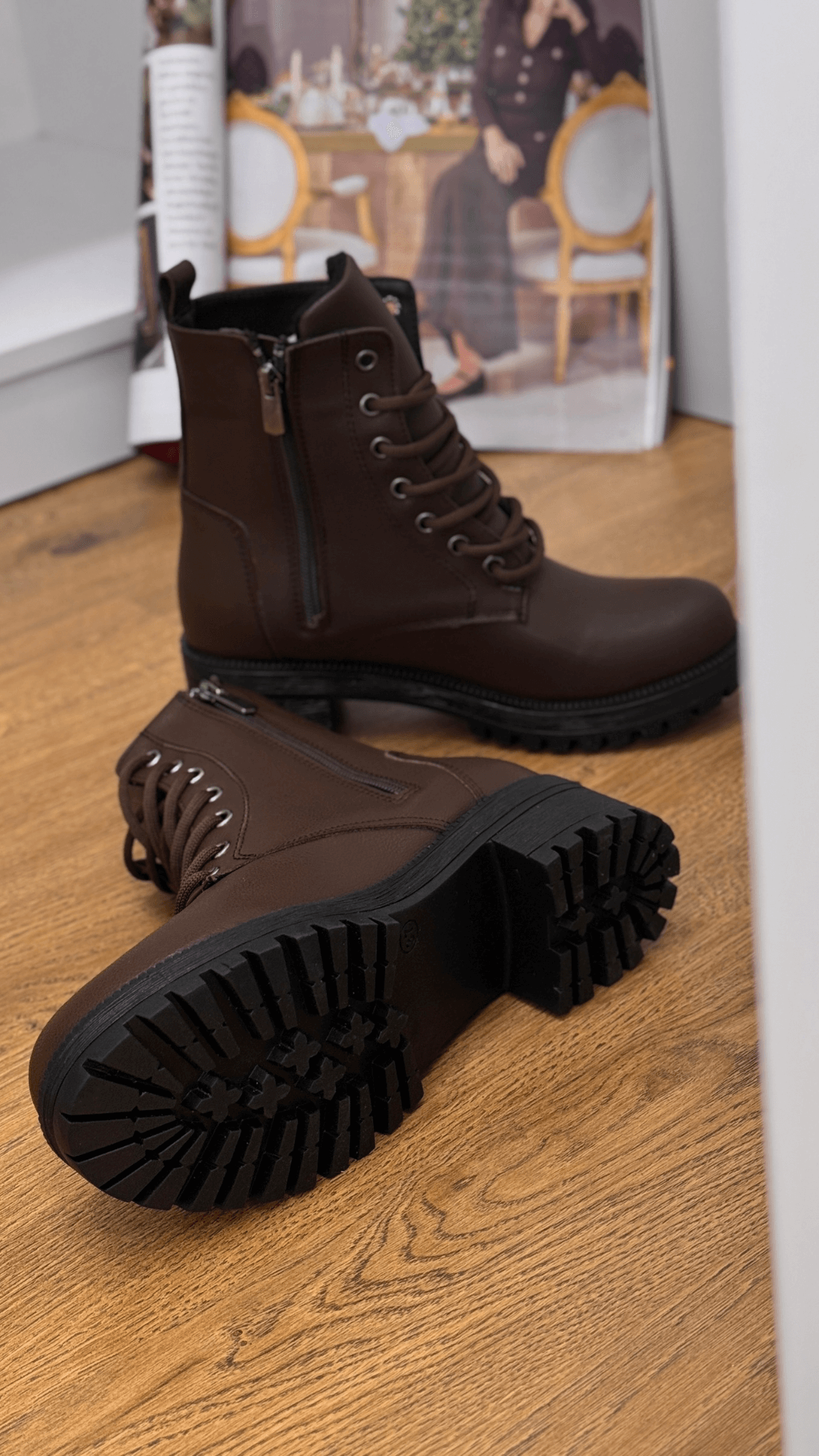 HUVA MODEL 3 TABANLI POSTAL KISA BOT KAHVE