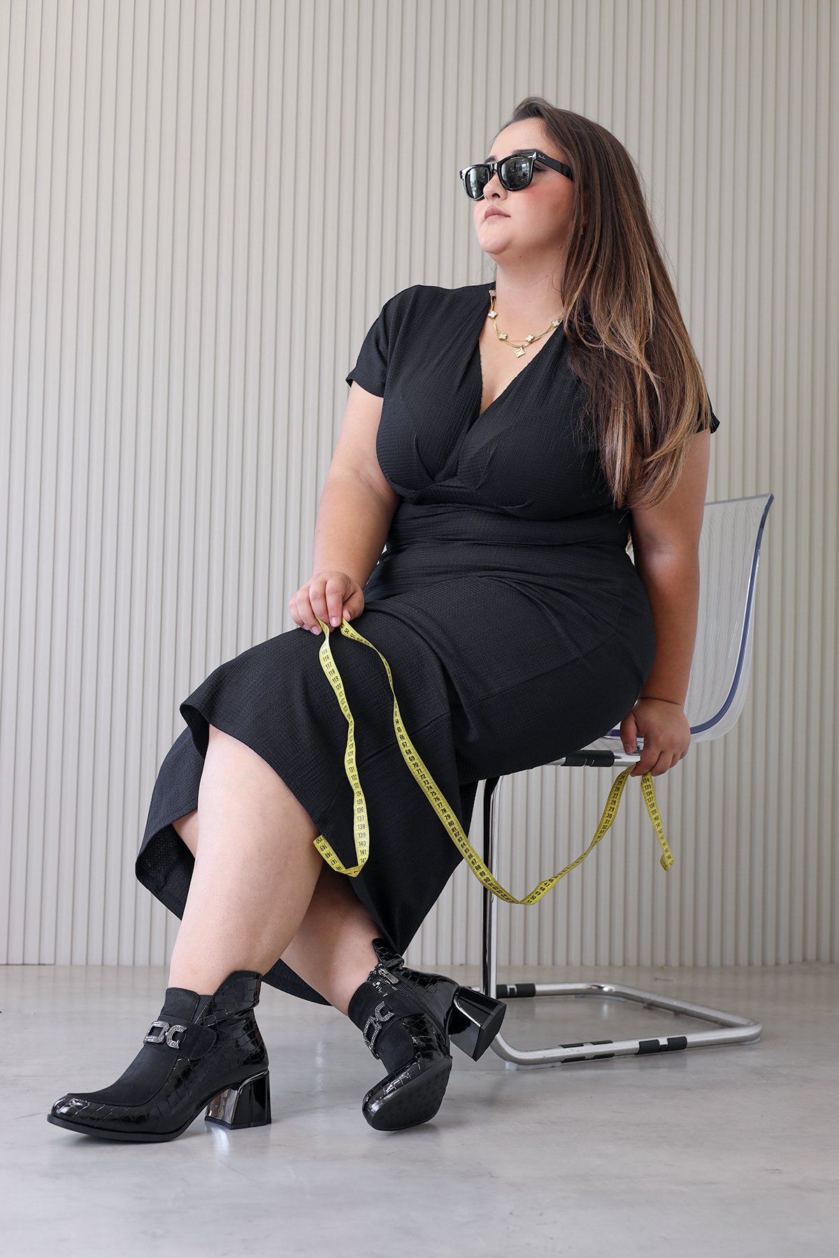 ız339  model 5 cm topuklu yeni sezon kısa bot SIY.KROKO