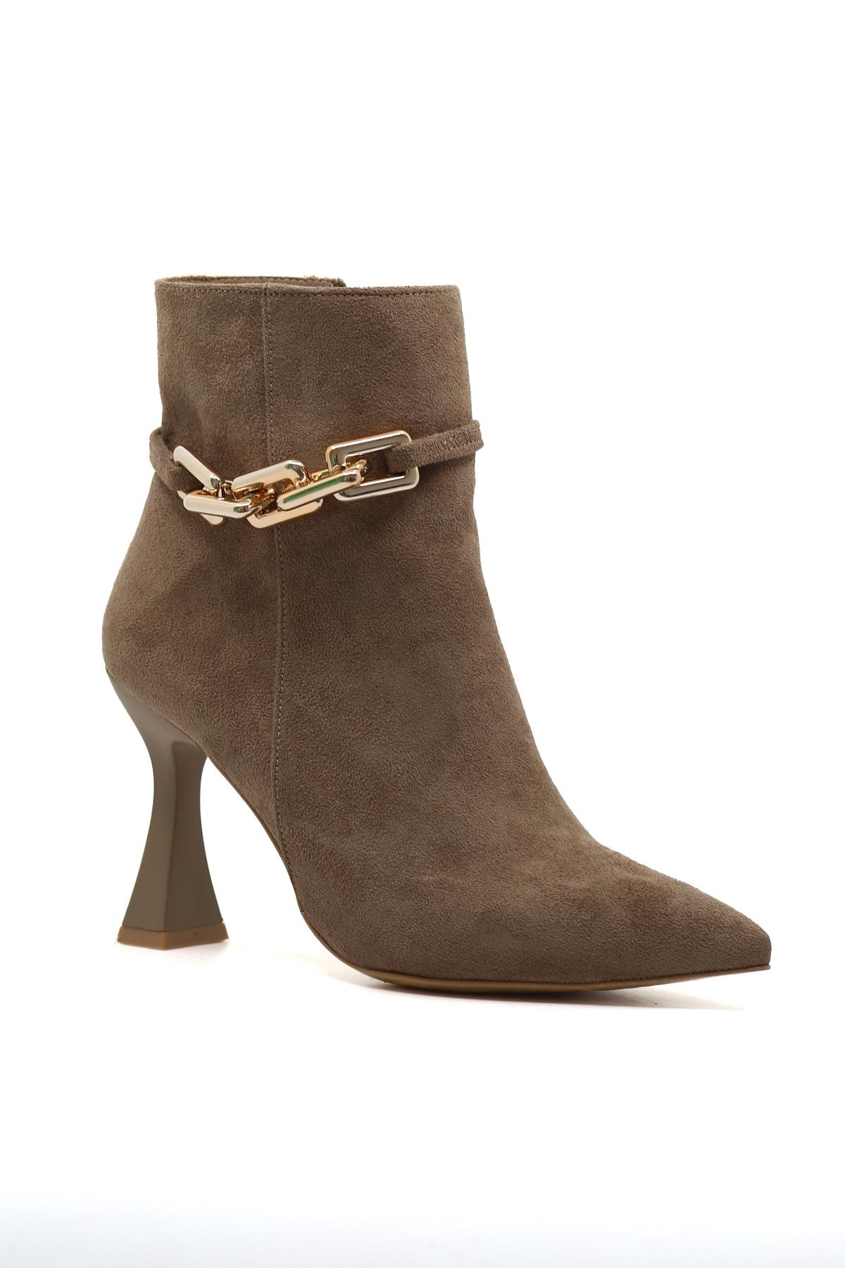 Kelly 8 cm Zara Model Yeni Sezon Zincir Detaylı Bot