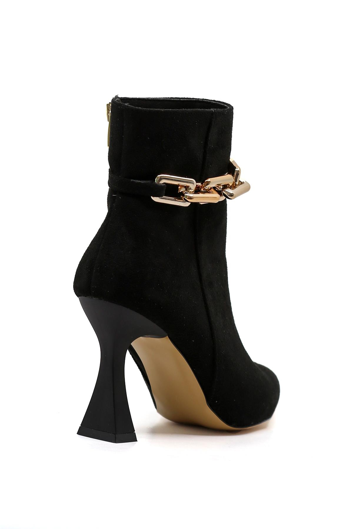 Kelly 8 cm Zara Model Yeni Sezon Zincir Detaylı Bot