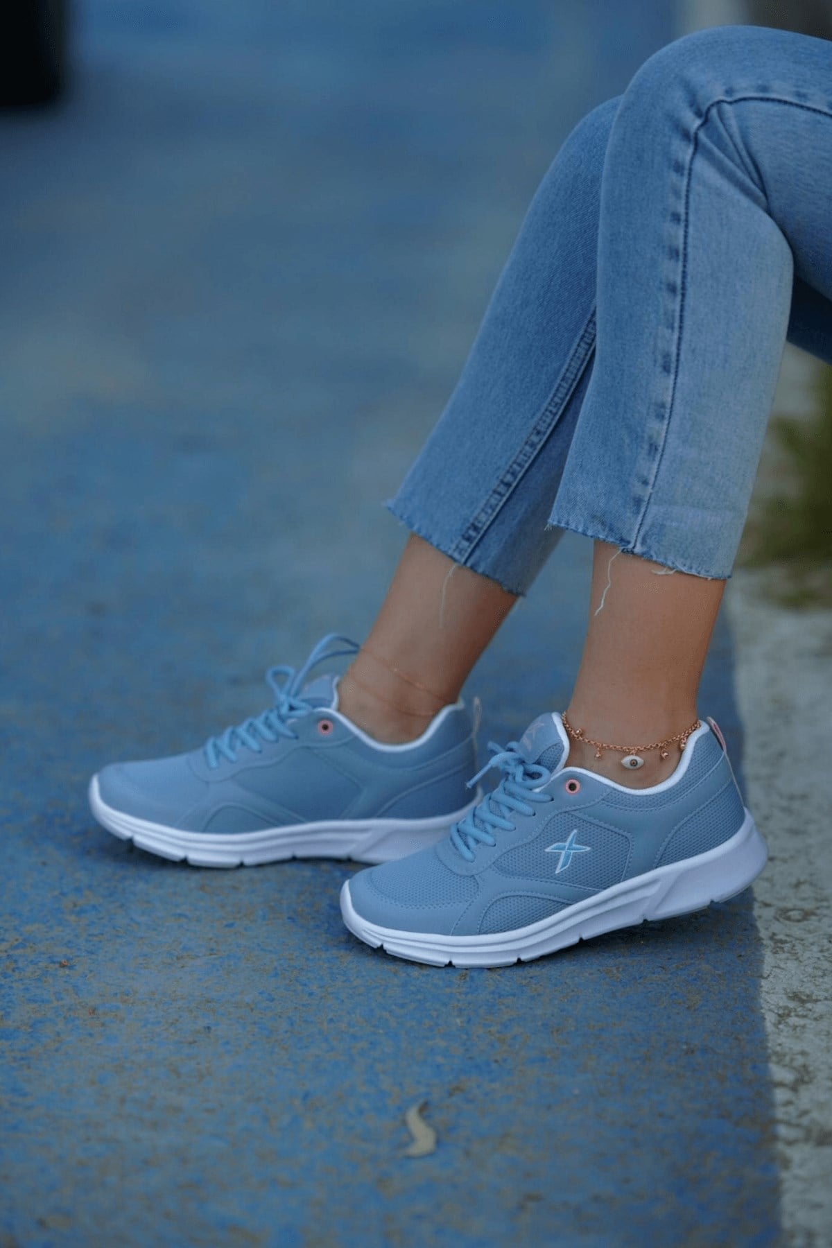 Kinetix Rolls Mesh W Model Ojinal Spor Ayakkabi Mavi